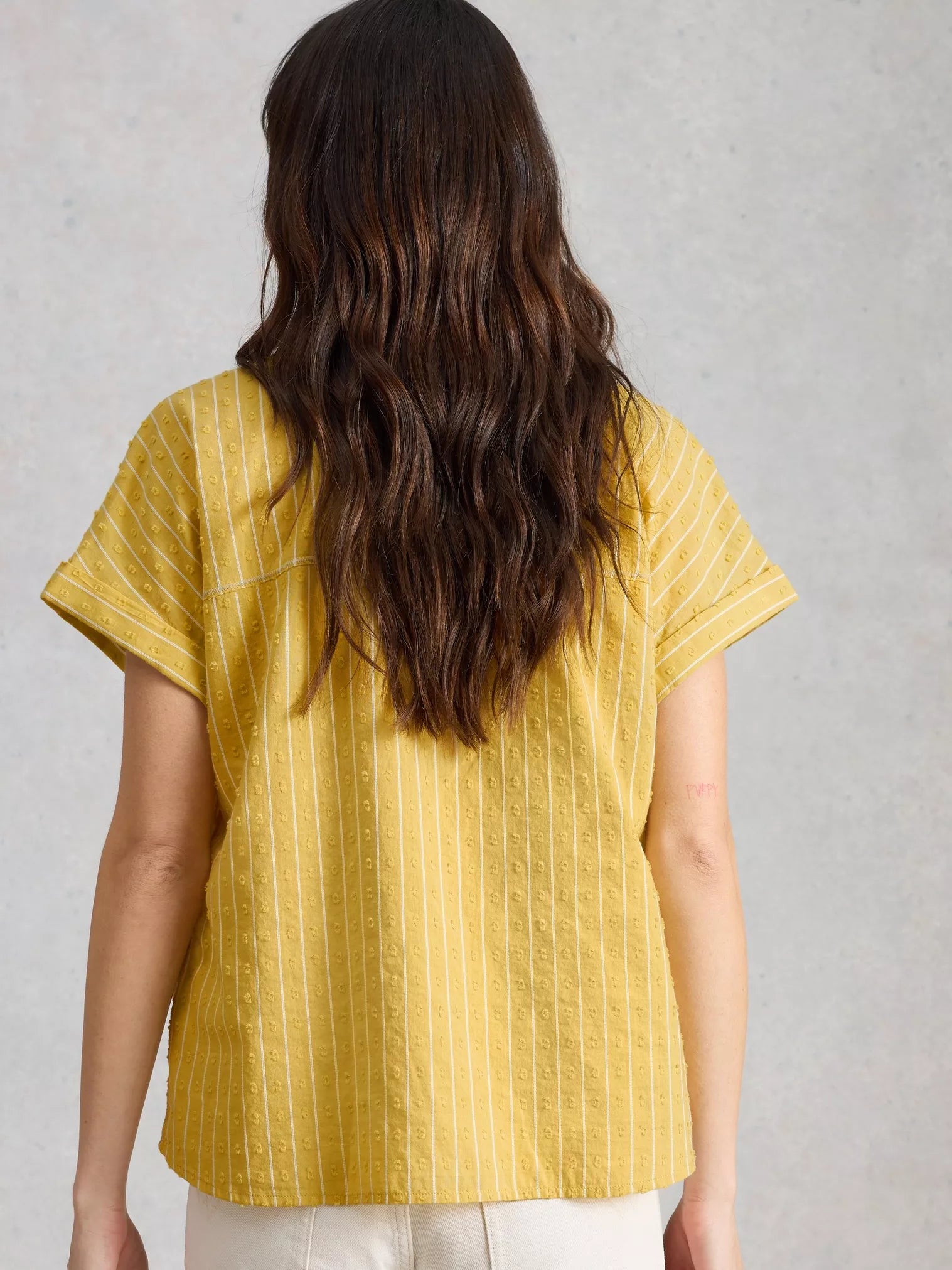 Orla Button Through Yellow Shirt