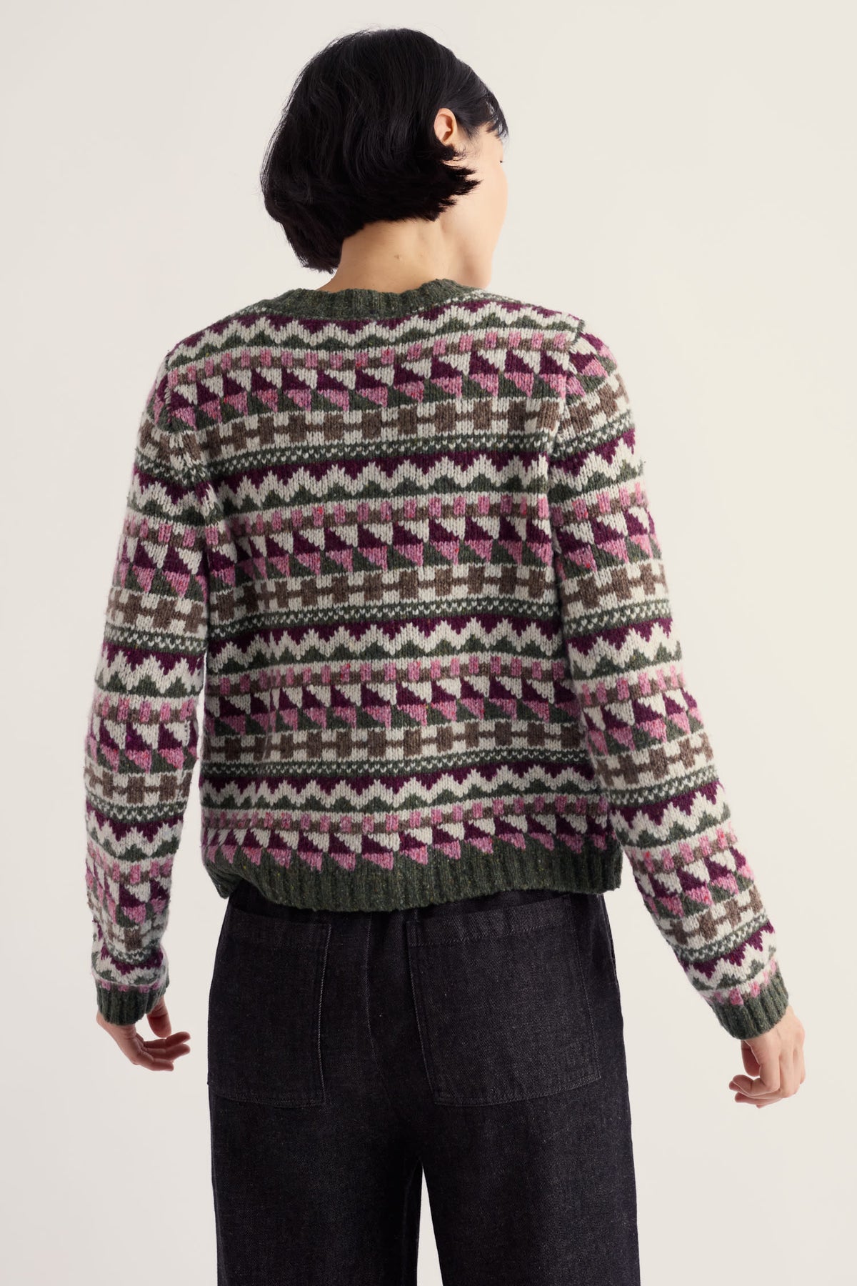 Dawson Pick Cardigan Fairisle Merino