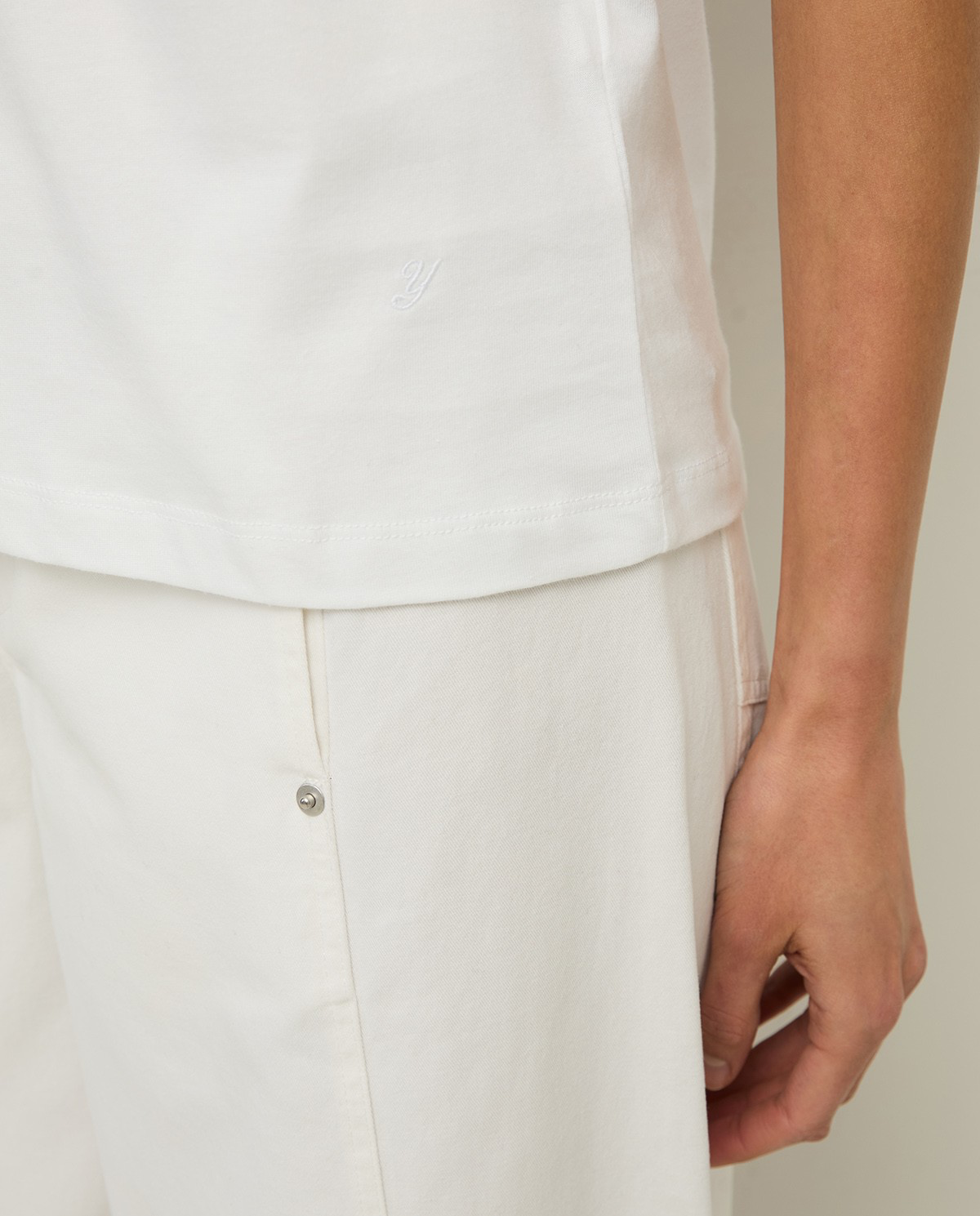 Organic Cotton T-Shirt with Round Neckline