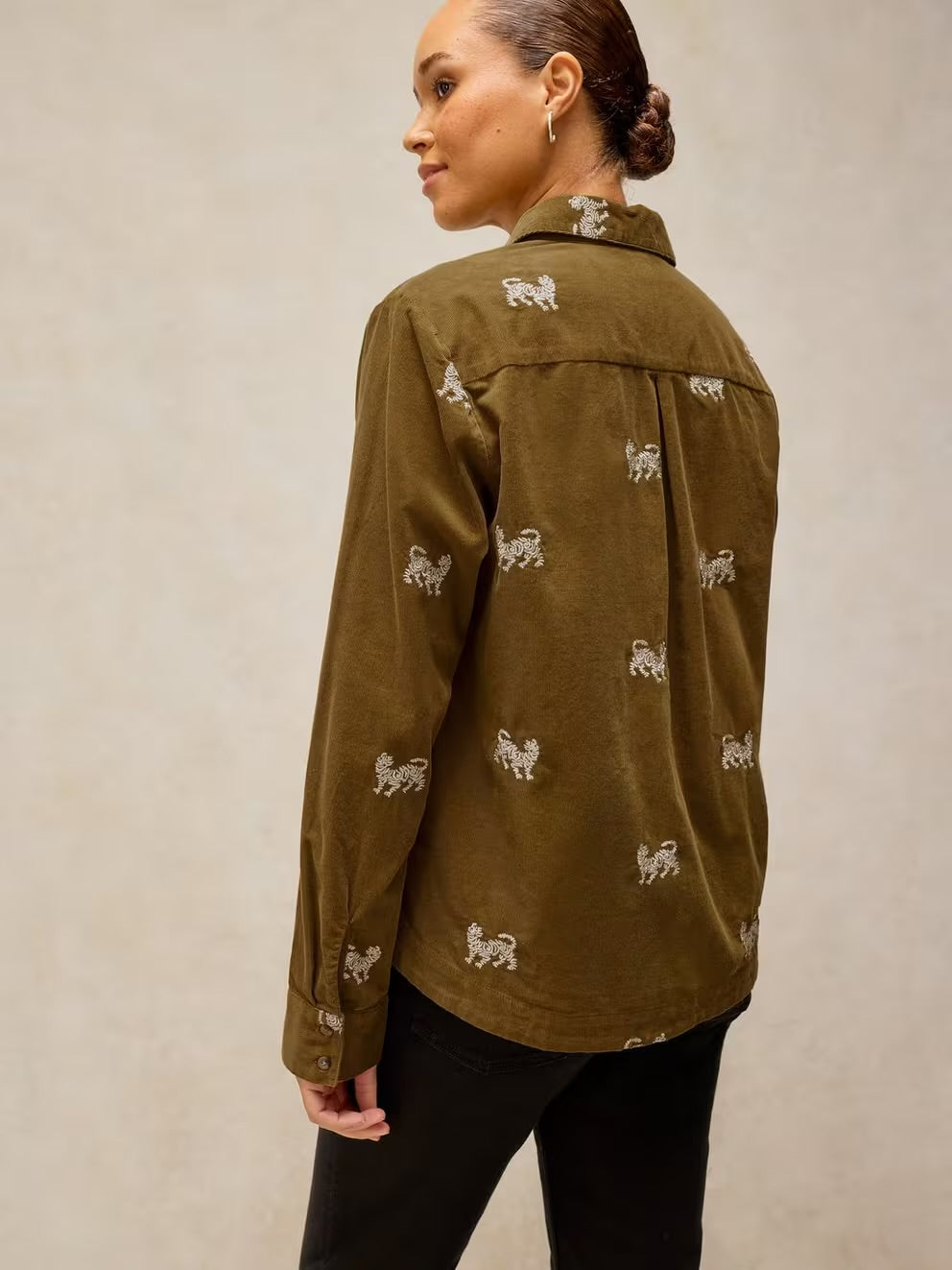 Libby Embroidered Cord Shirt