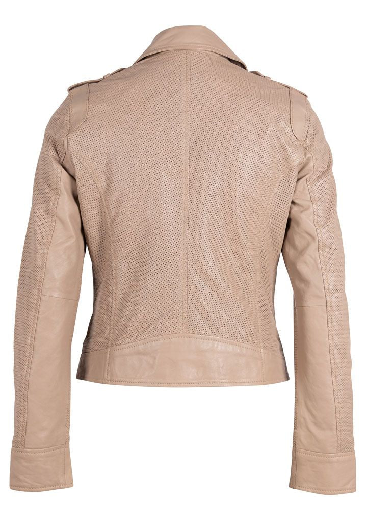 Sinta Perforated Leather Jacket
