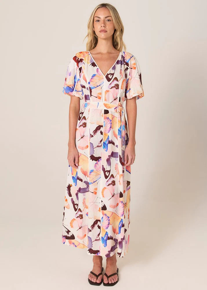 Mariposa Print Maxi Dress