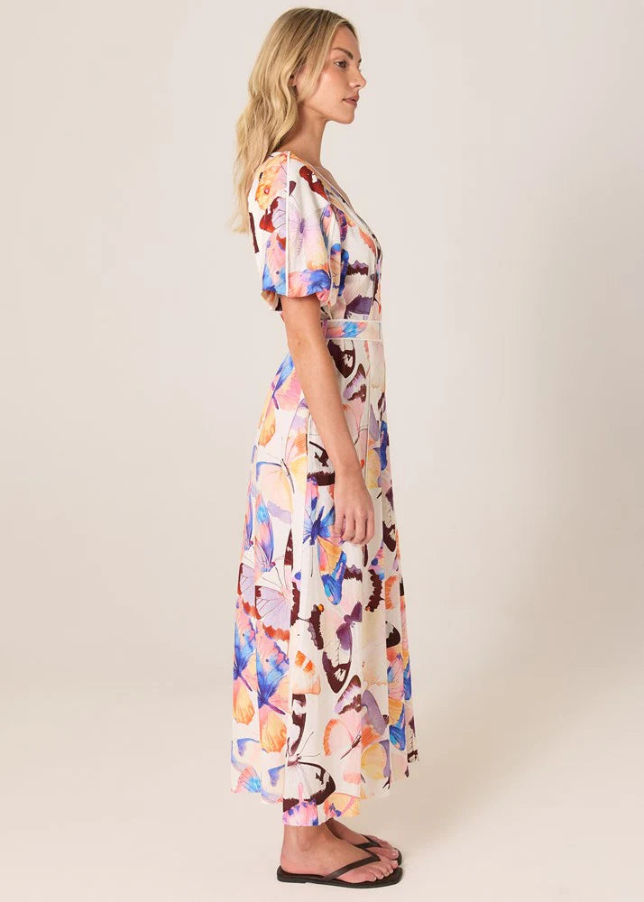 Mariposa Print Maxi Dress