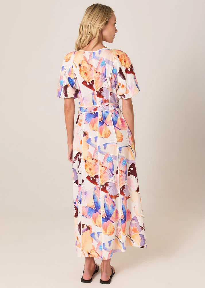 Mariposa Print Maxi Dress