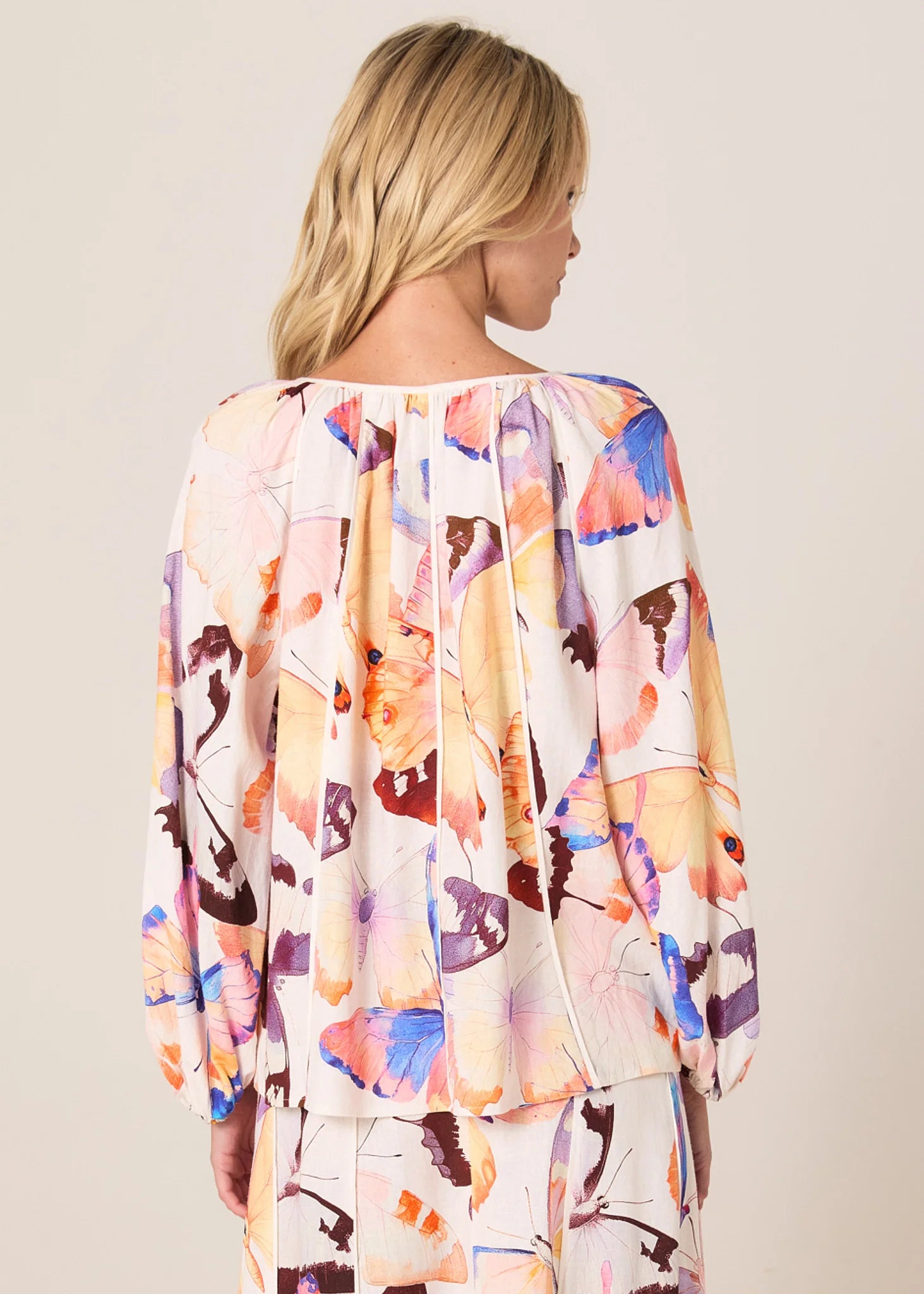 Mariposa Print Blouse