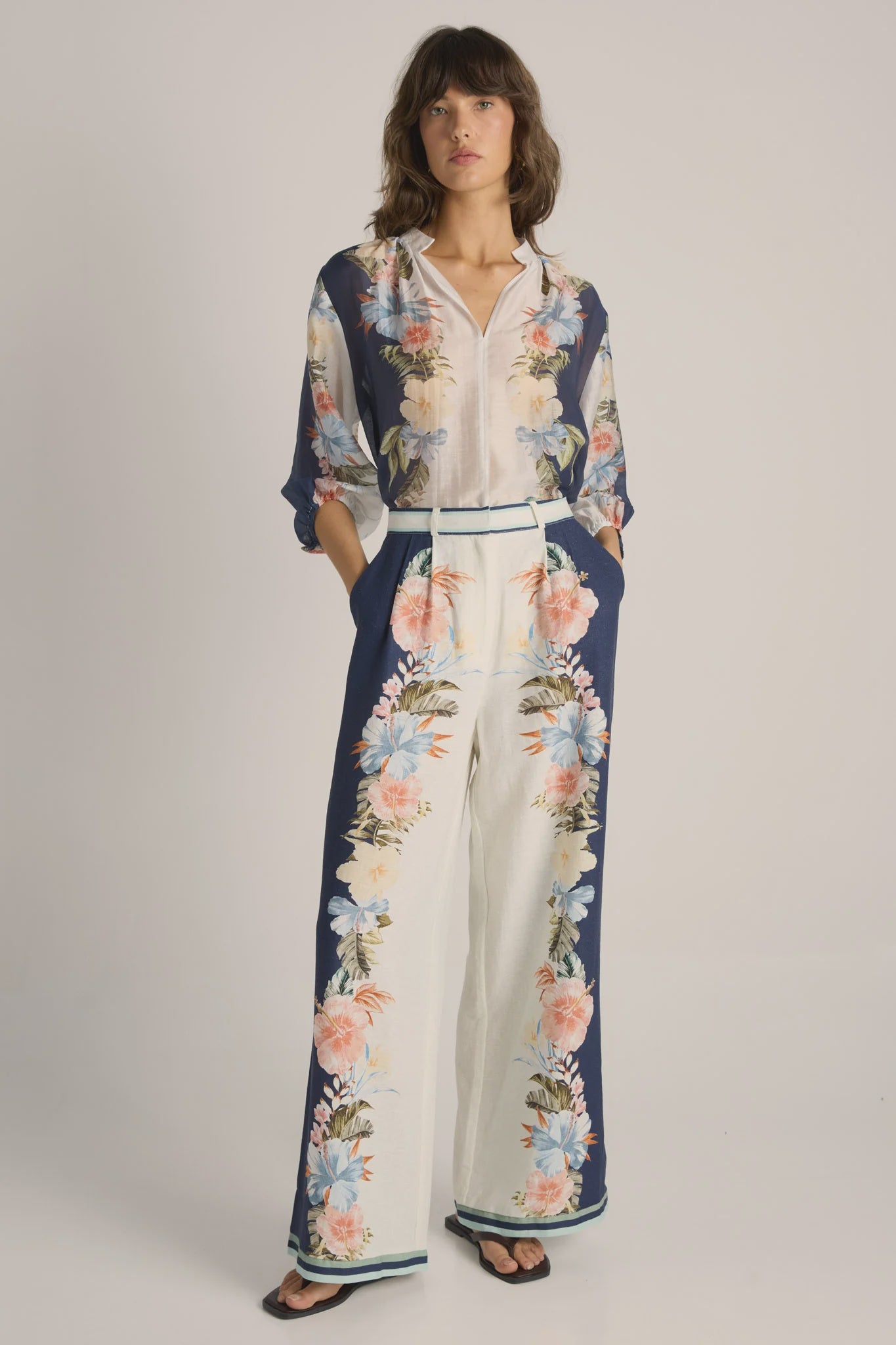 Solara Placement Print Pant