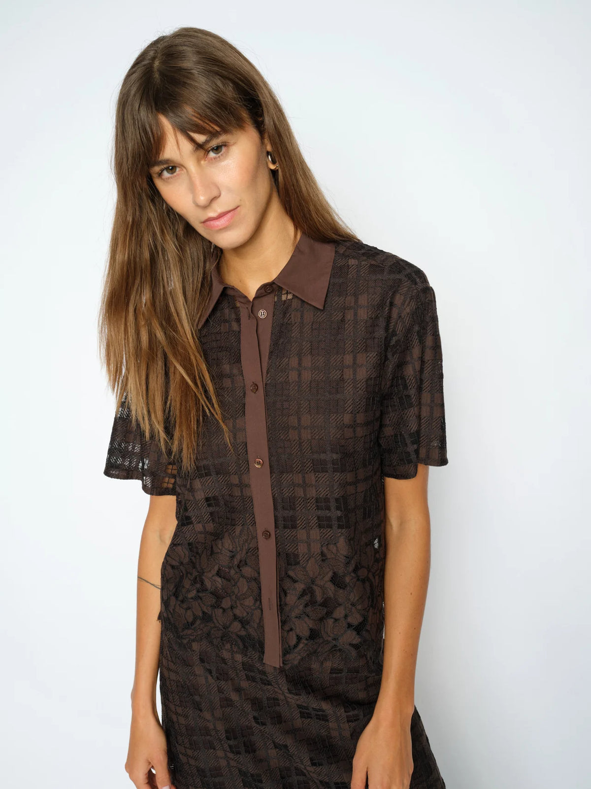 Lia Checko Lace Shirt