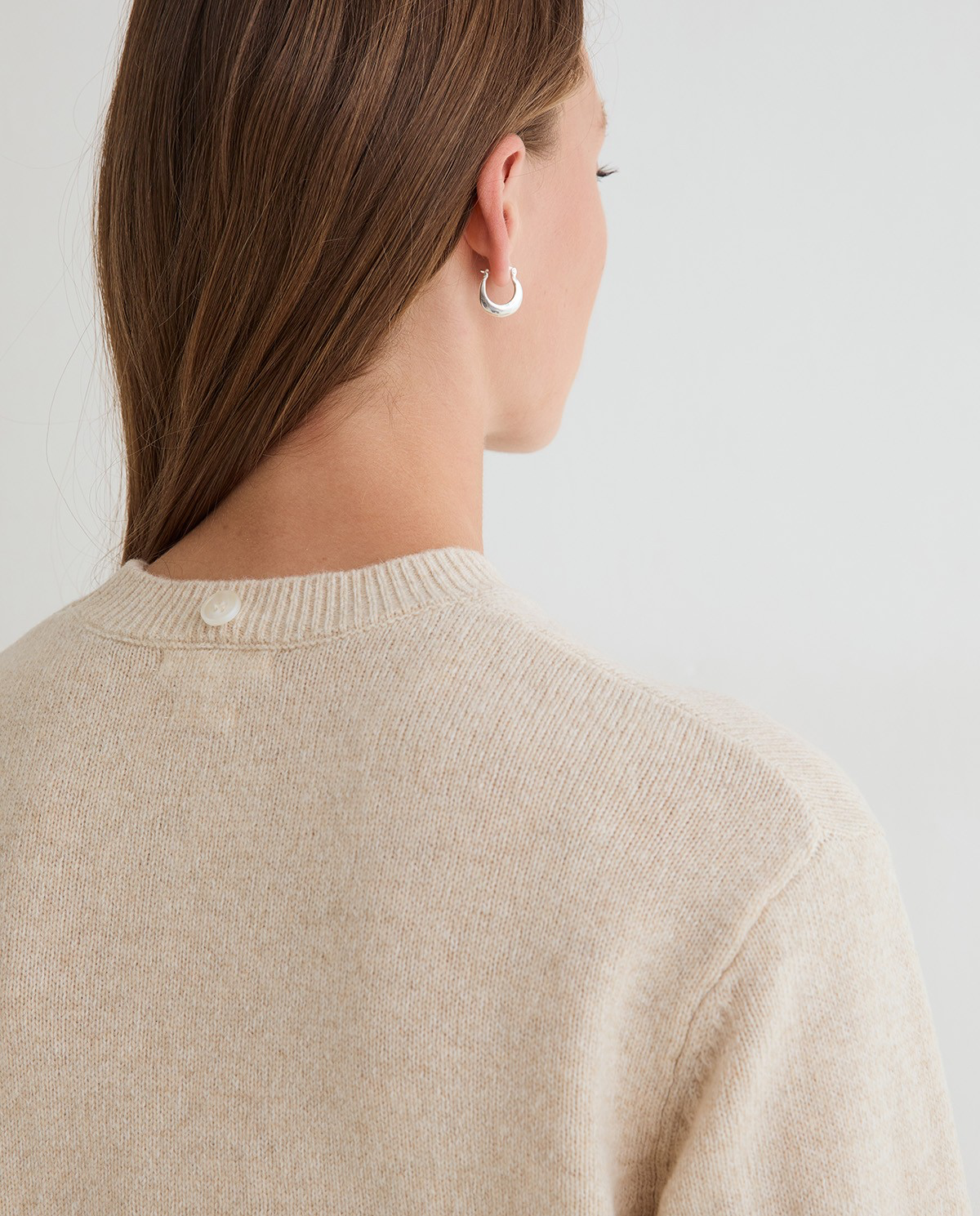 Scarf-Detail Sweater