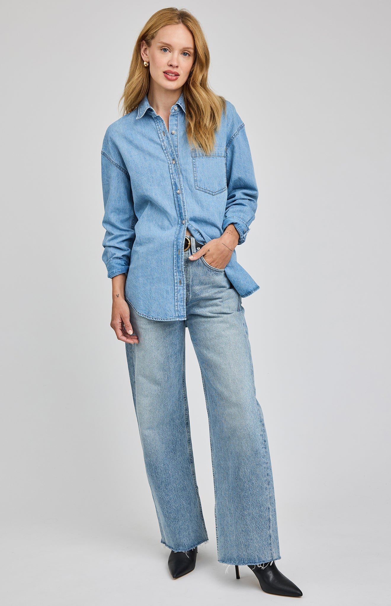 Whitney Denim Button Down