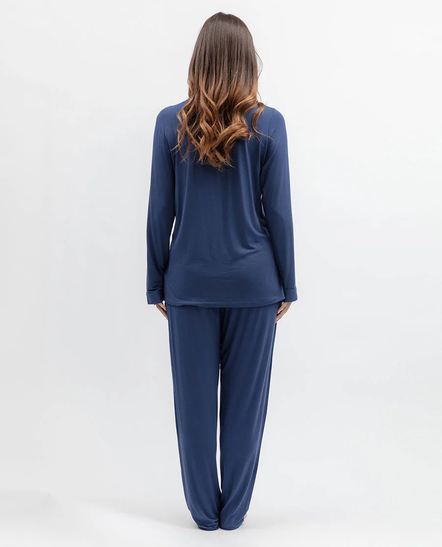 Serene Lace Detail Jersey Pajama Set
