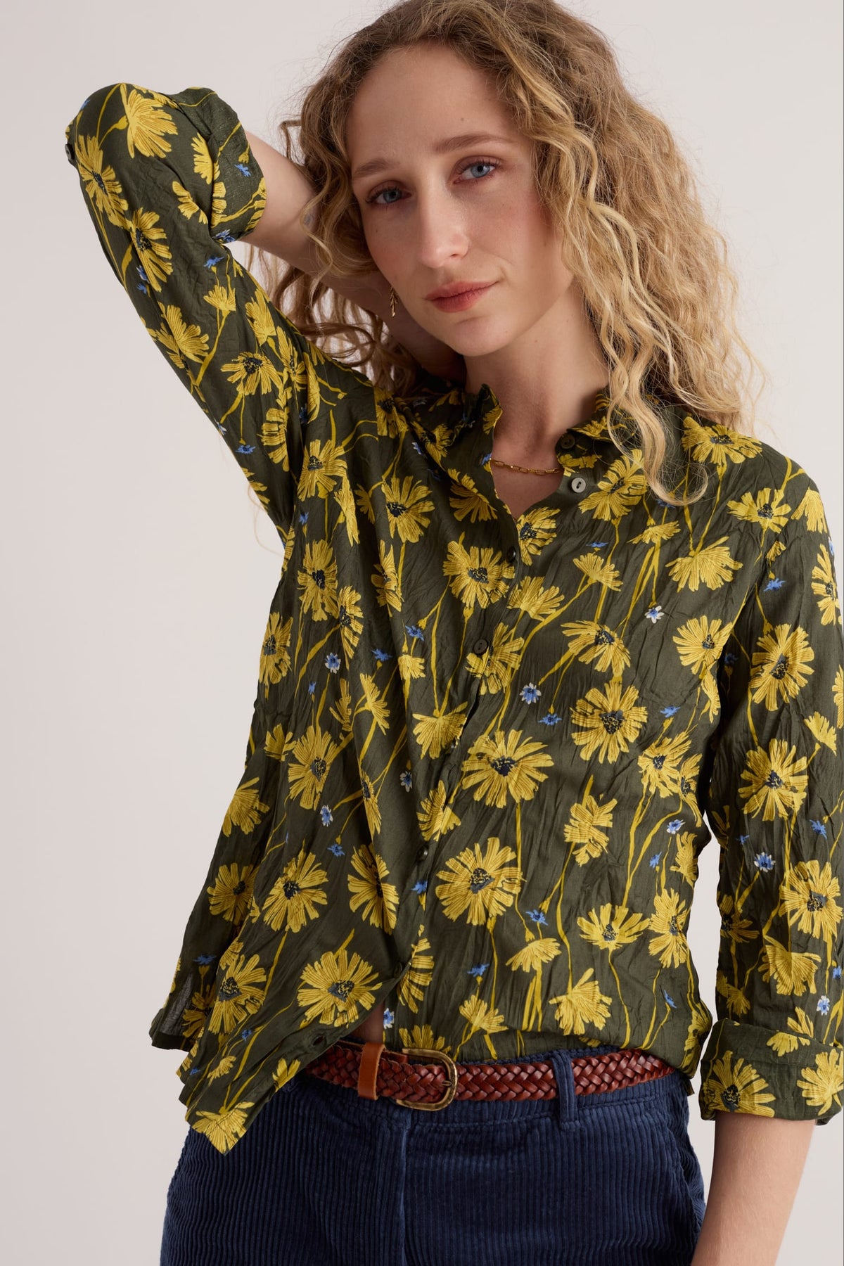 Larissa Cotton Crinkle Shirt
