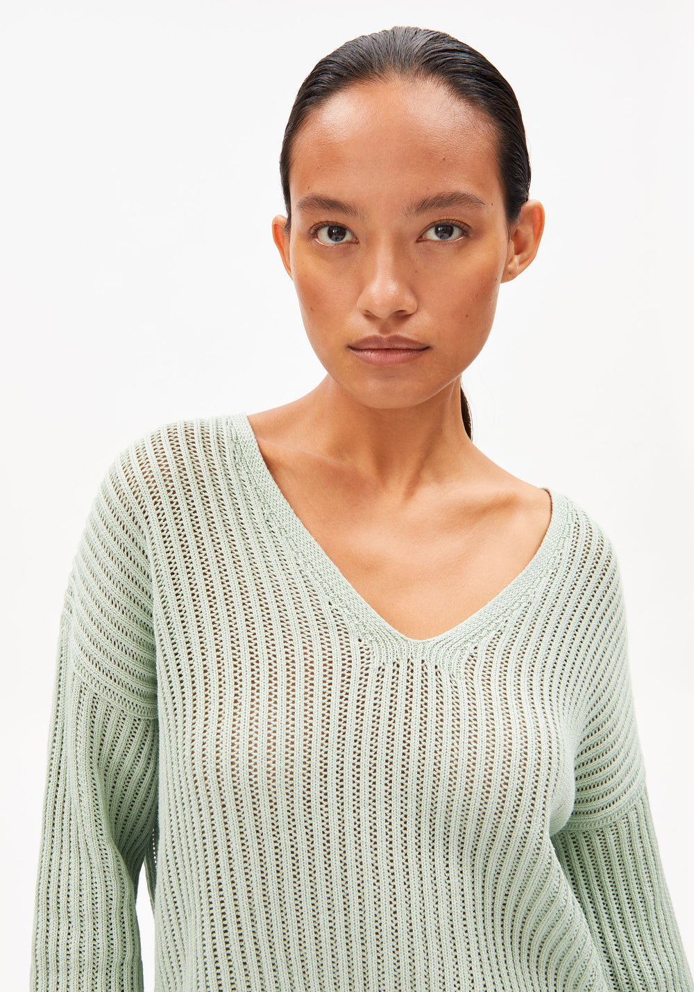 Linen Blend Knit Sweater