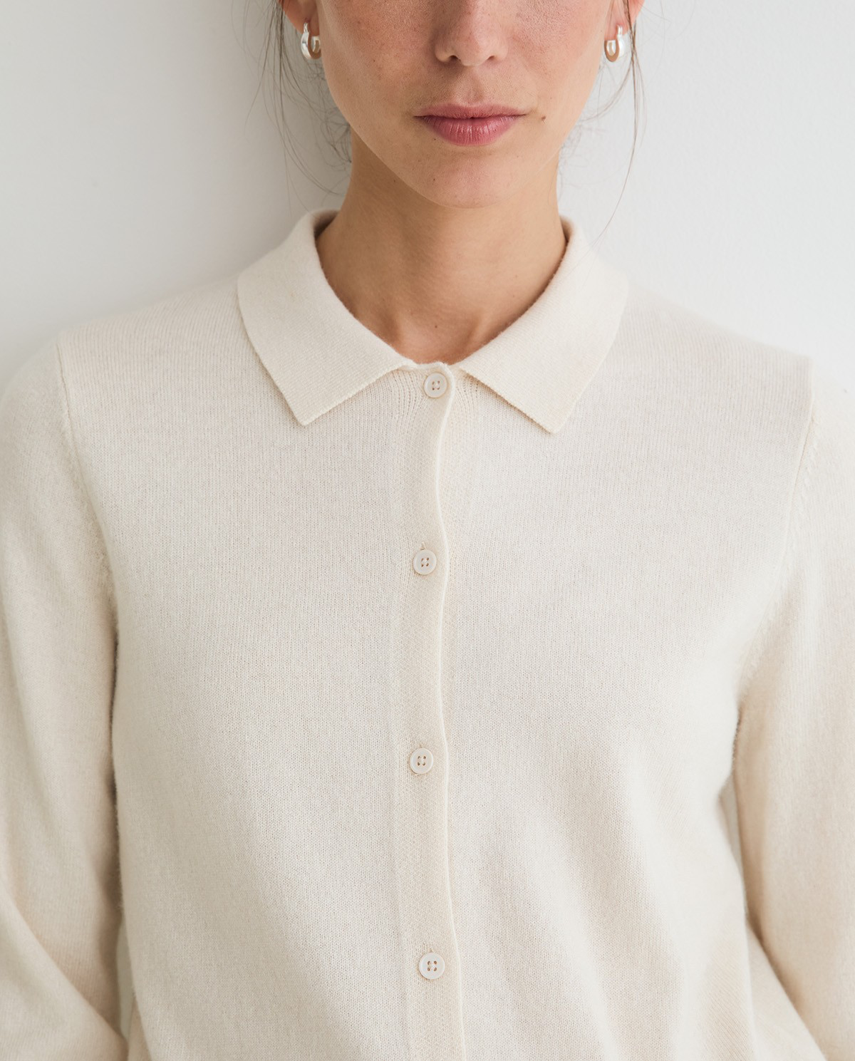 Polo-Neck Cardigan