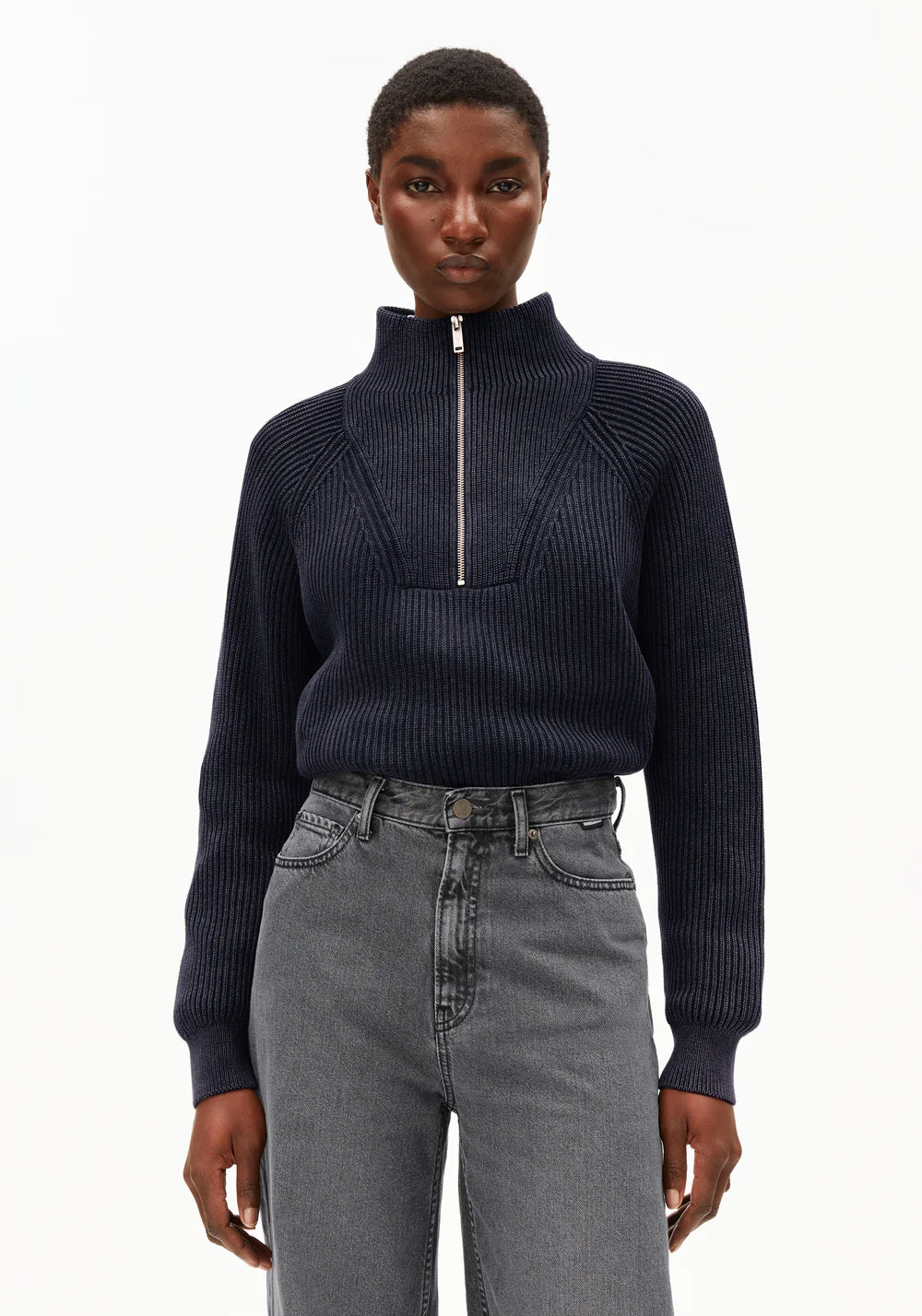 Ronyiaas Garment Dyed Knit Sweater