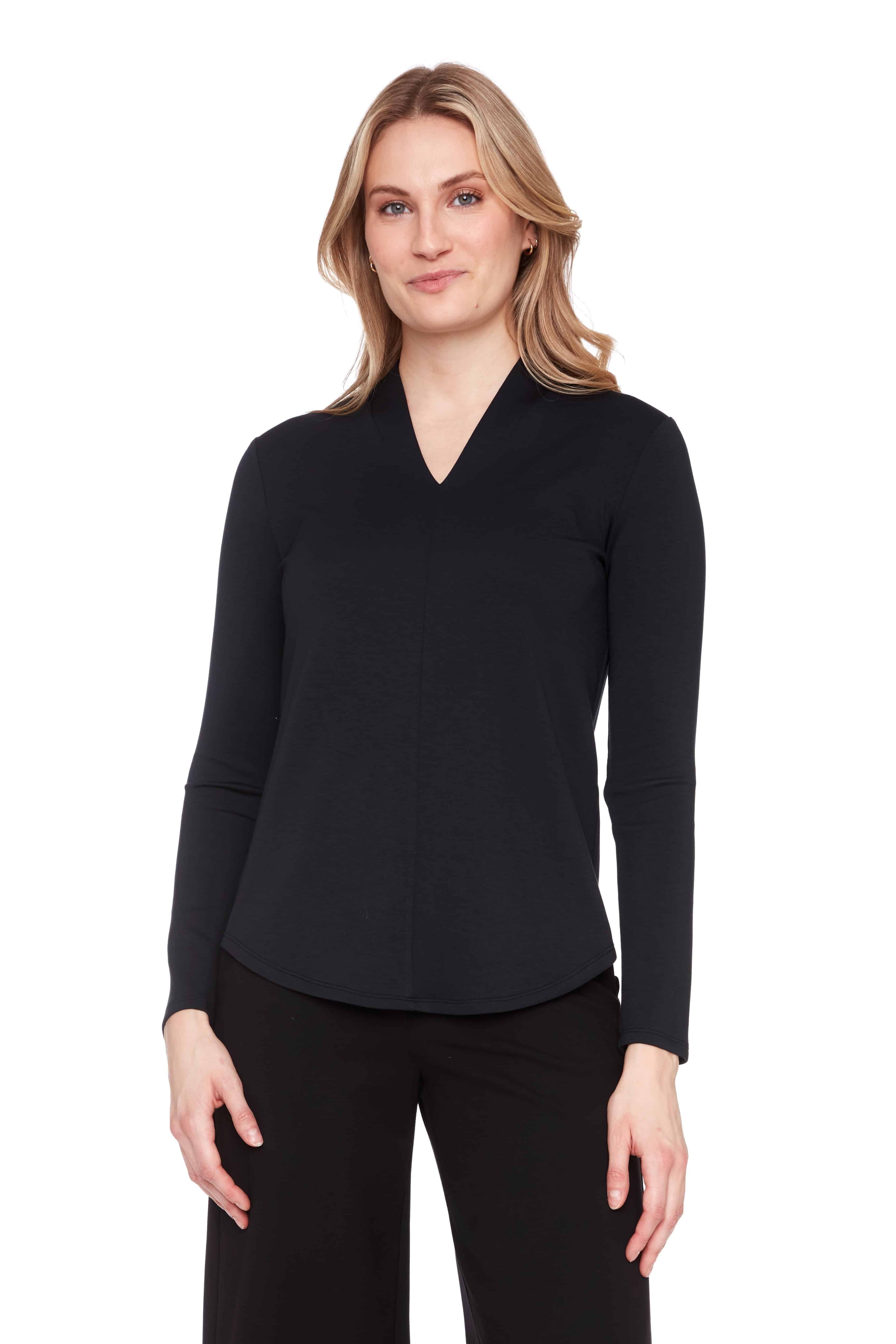 Butter V-Neck Long Sleeve