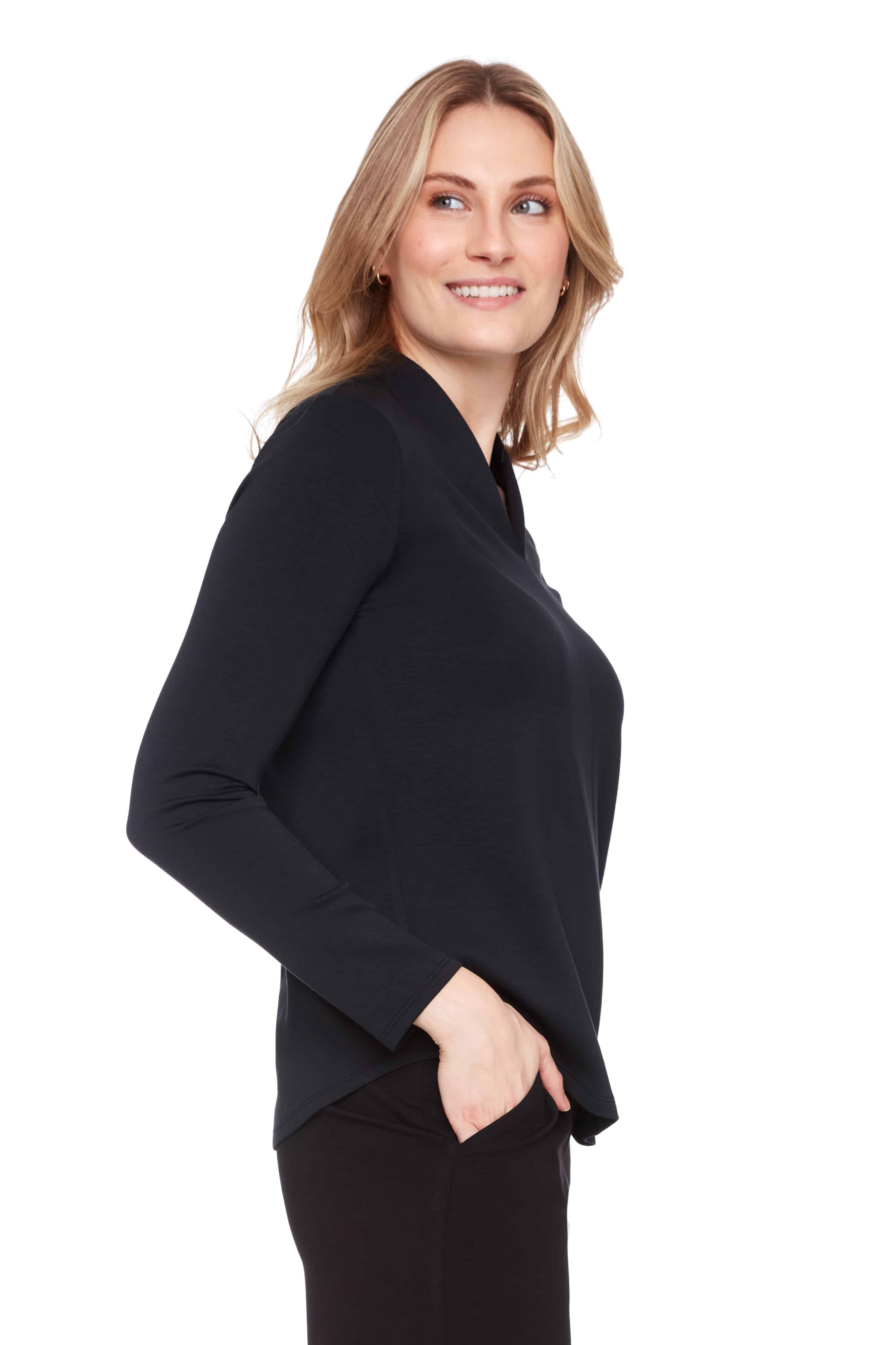 Butter V-Neck Long Sleeve