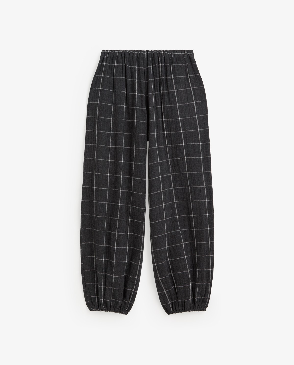 Check Balloon Trousers