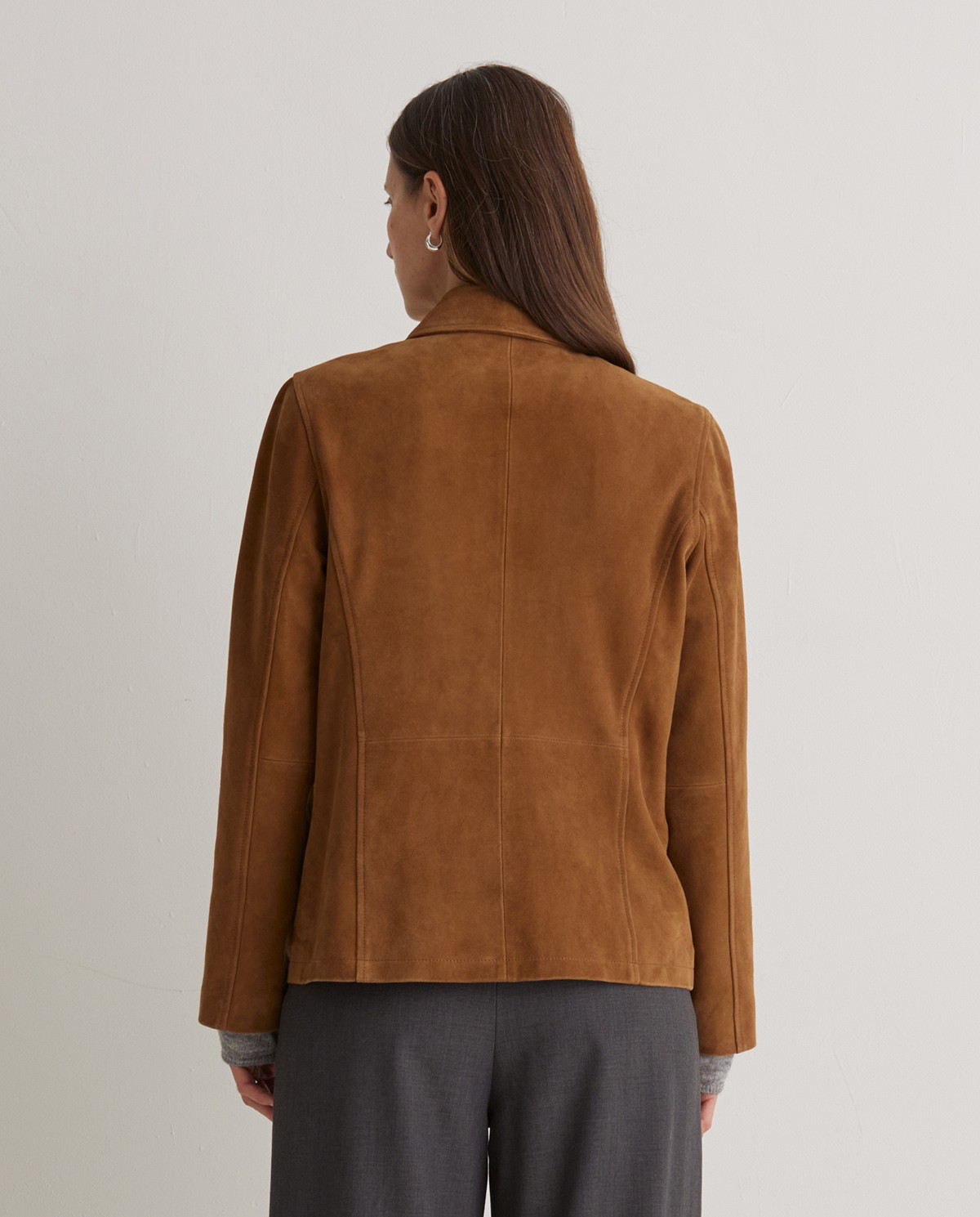 Brown 100% Suede Jacket