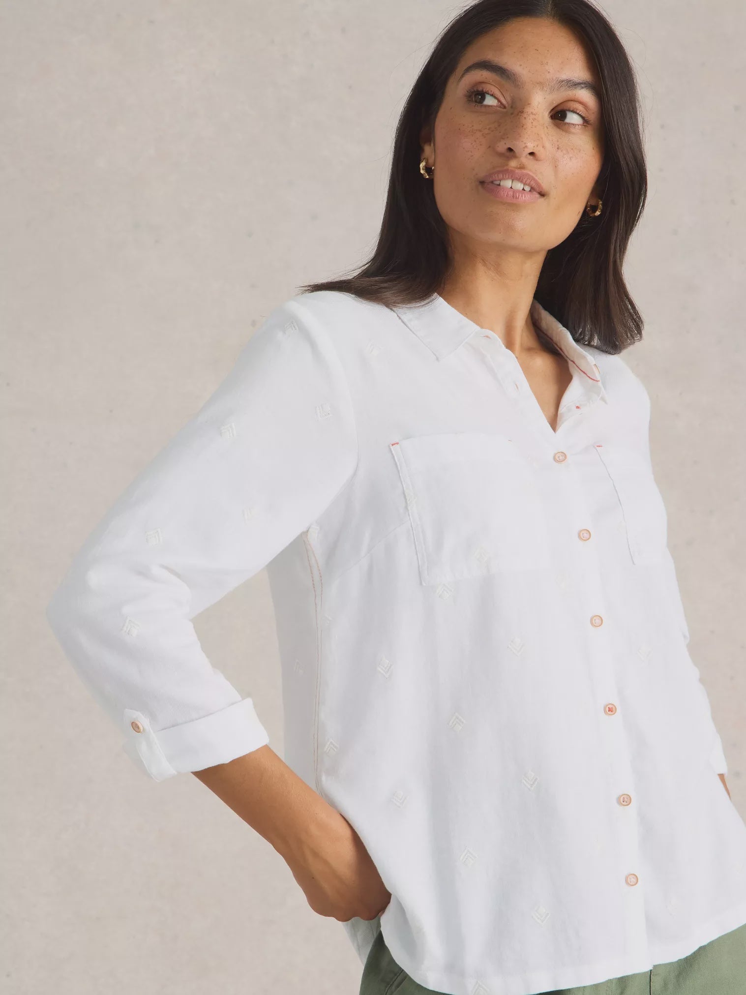 Sophie Organic Cotton Long Sleeve Shirt