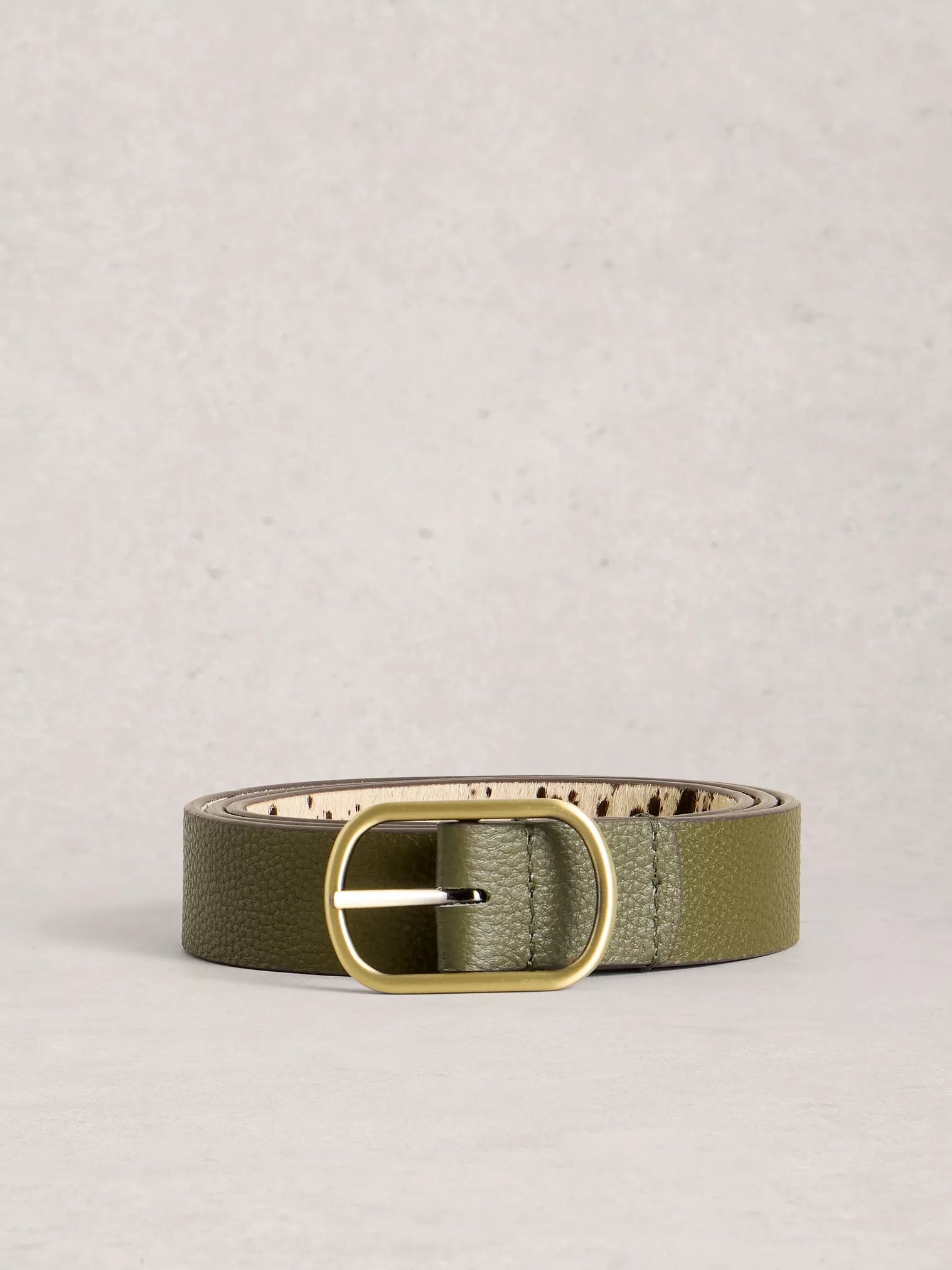 Pony Hair Reversible Leather Belt