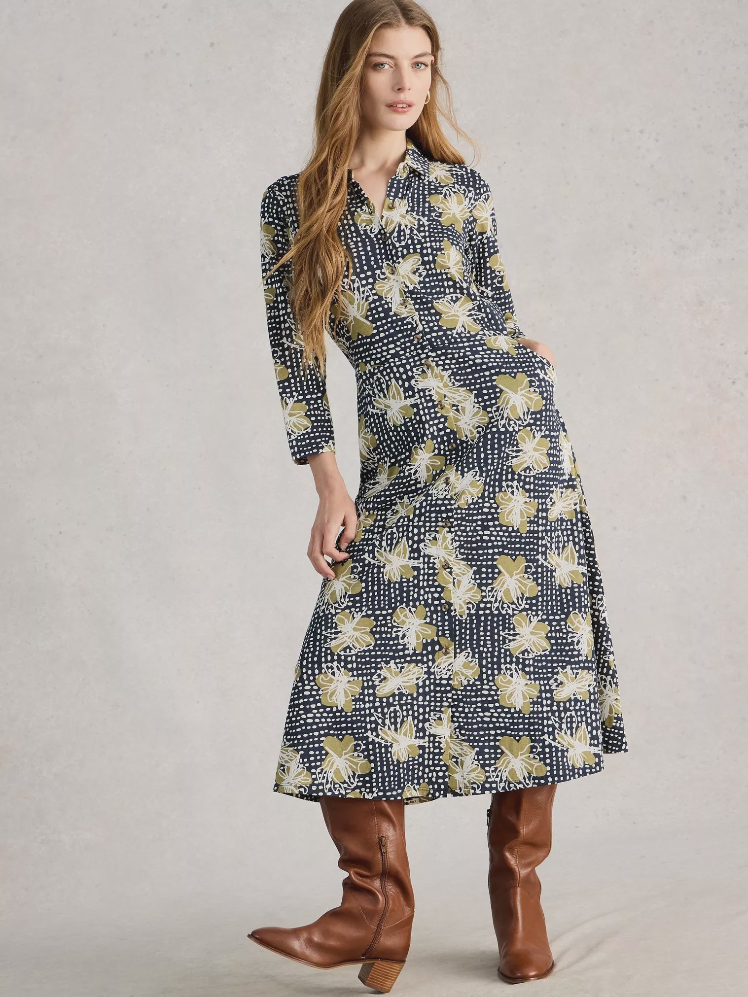 Rua Jersey Shirt Dress