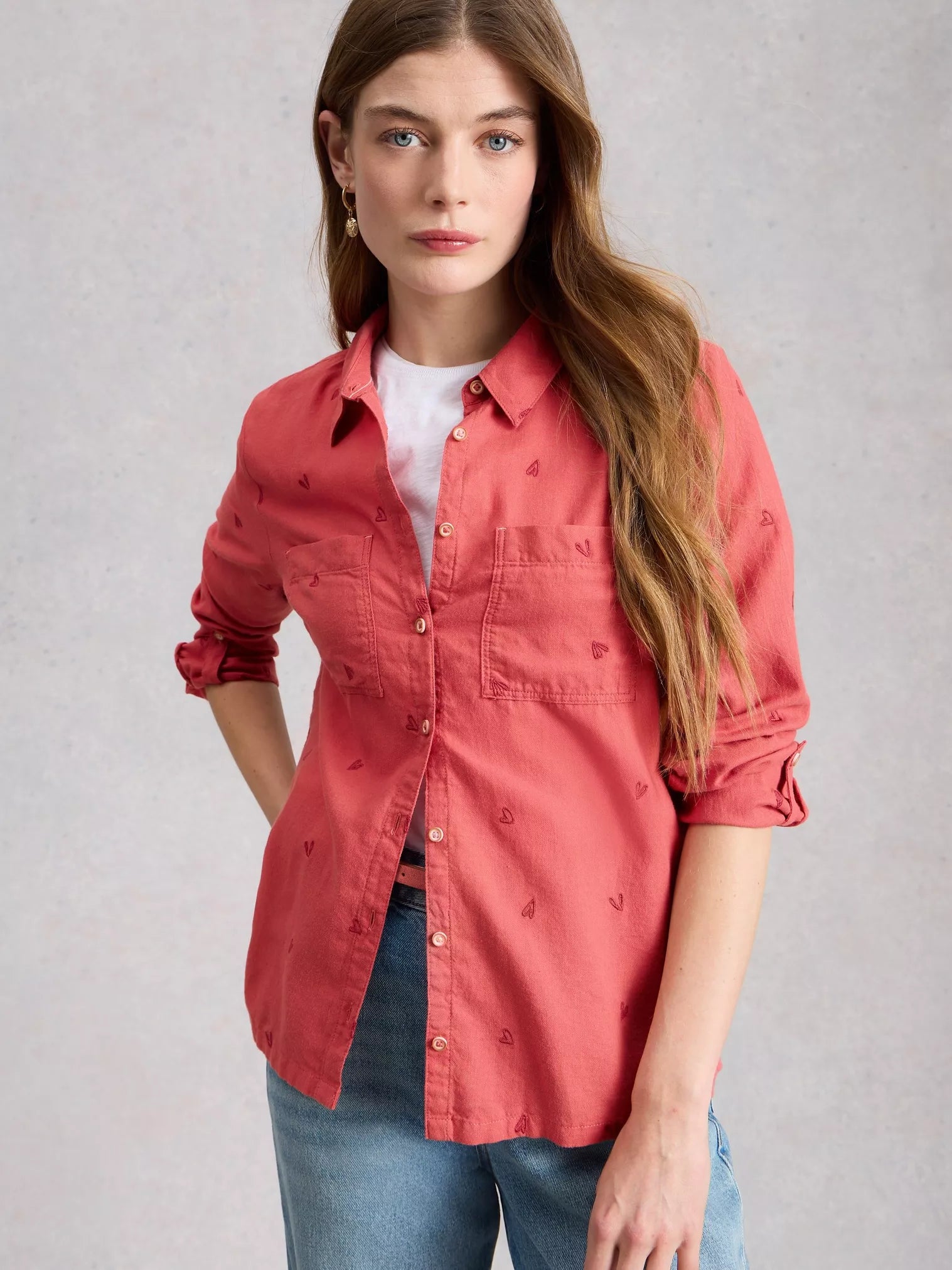 Sophie Organic Cotton Collared Shirt