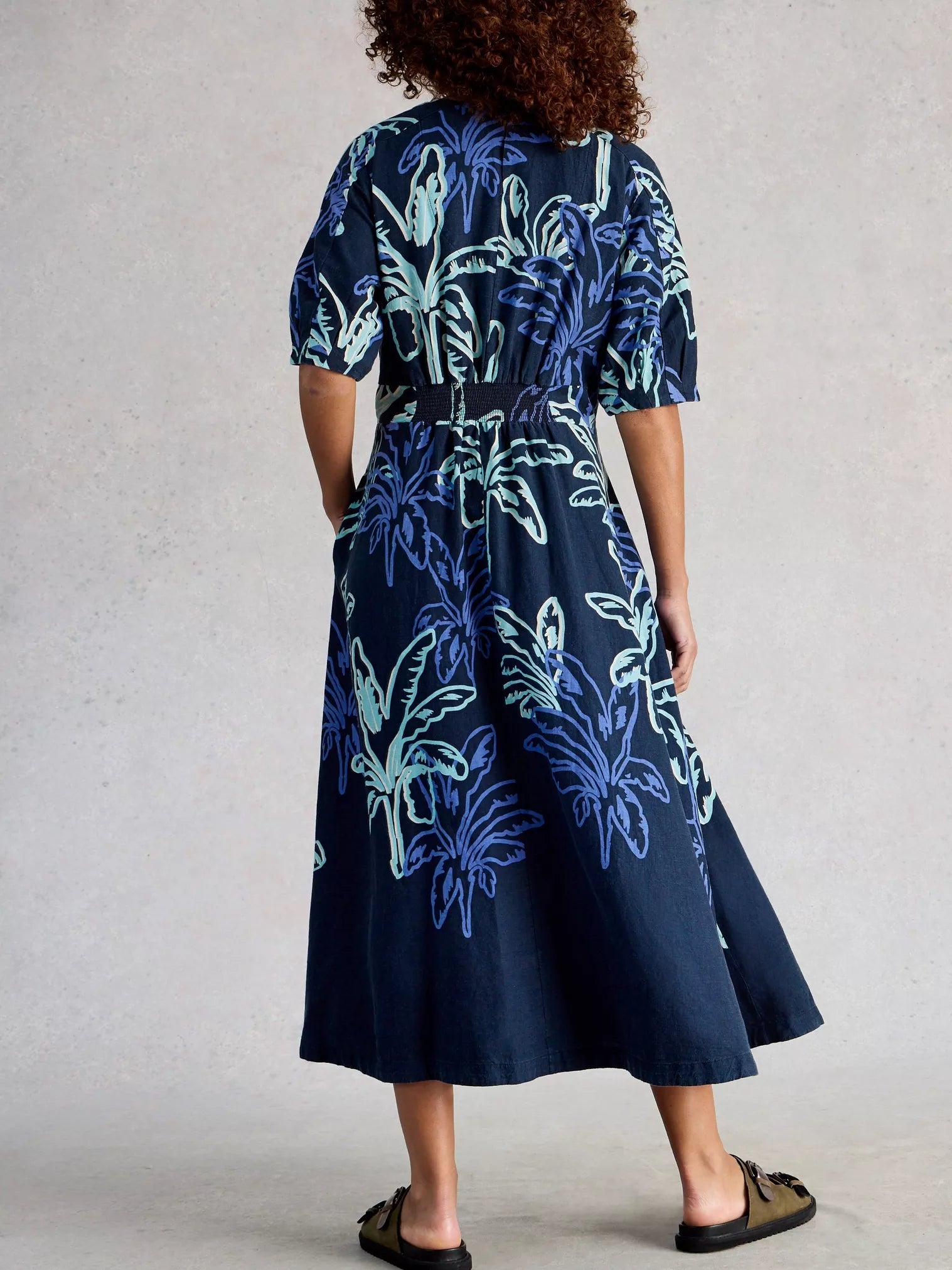 Kate Linen Blend Midi Dress