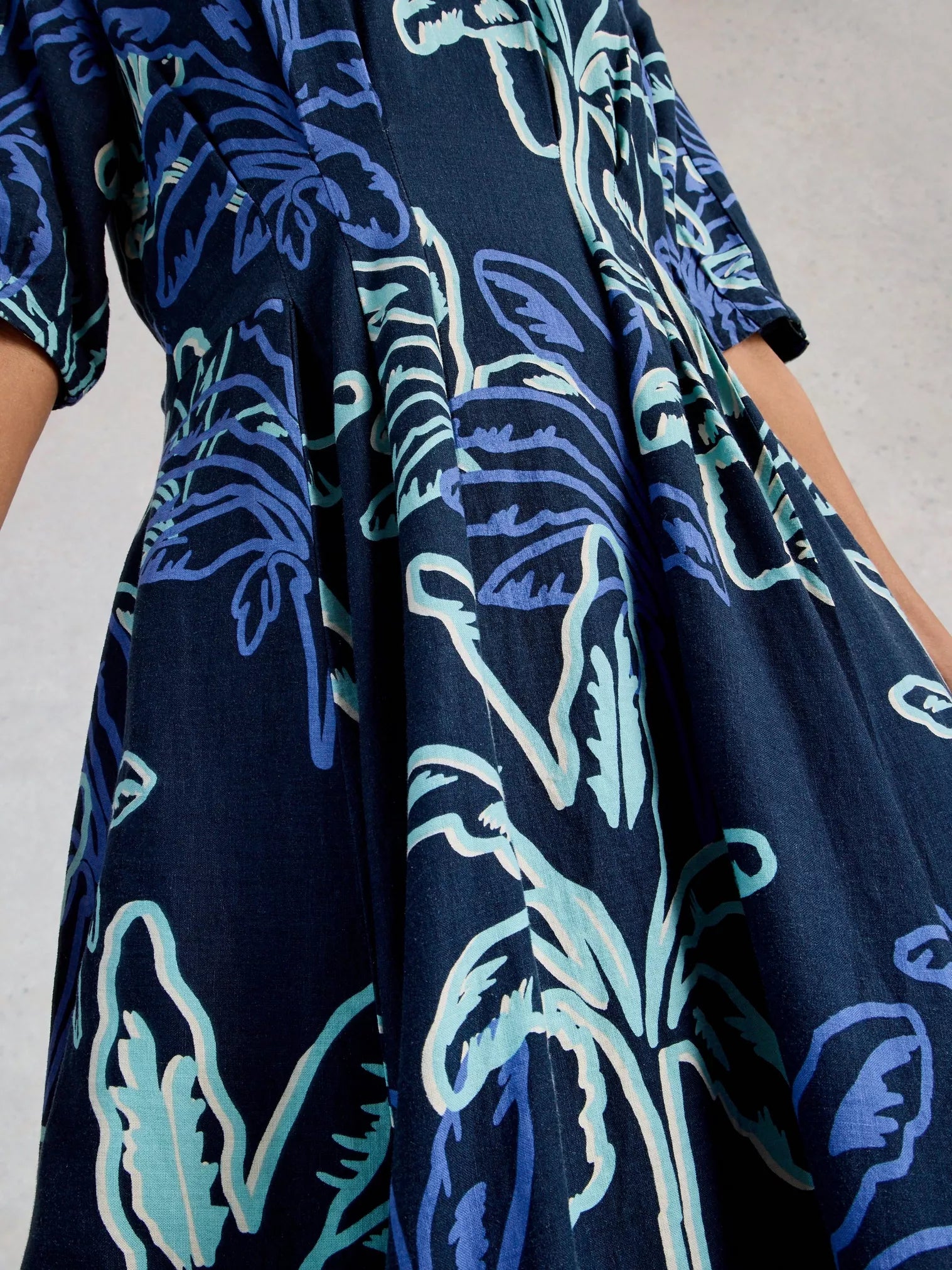 Kate Linen Blend Midi Dress