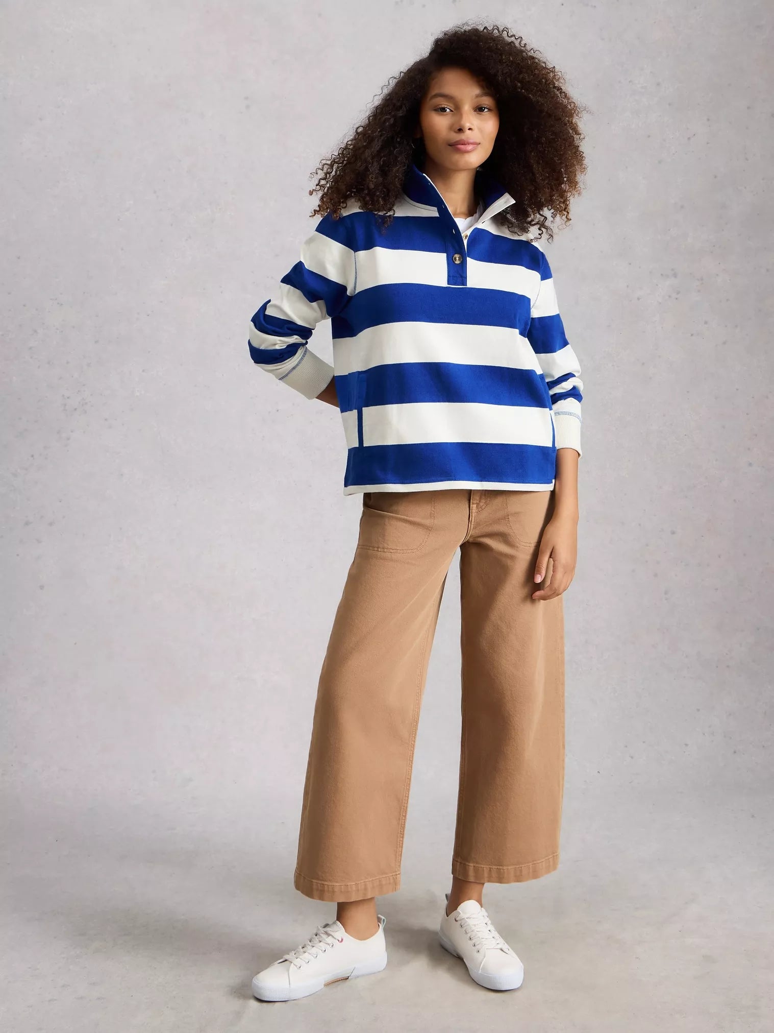 Bobby Button Stripe Sweatshirt