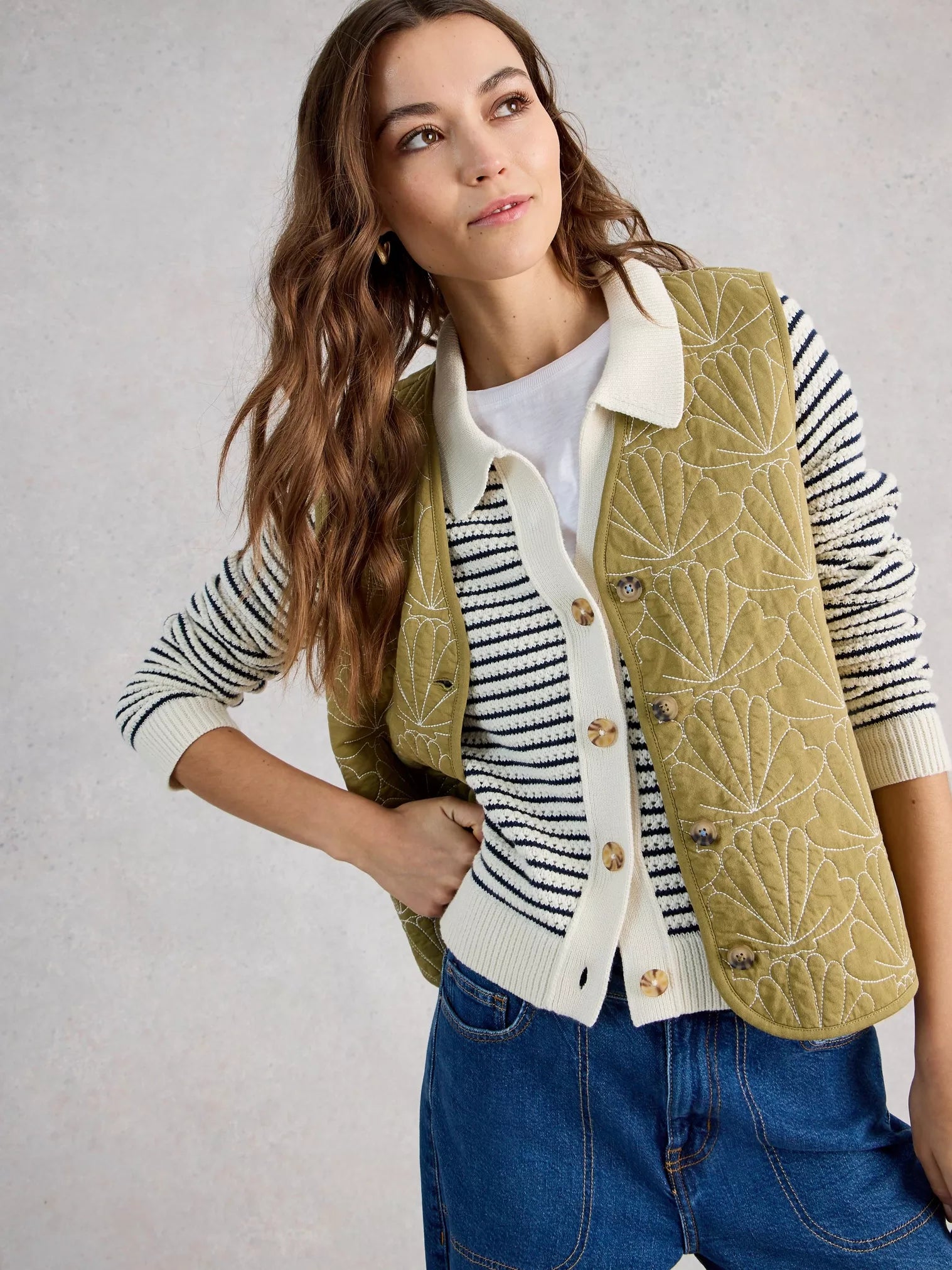 Chaterly Stripe Cardigan