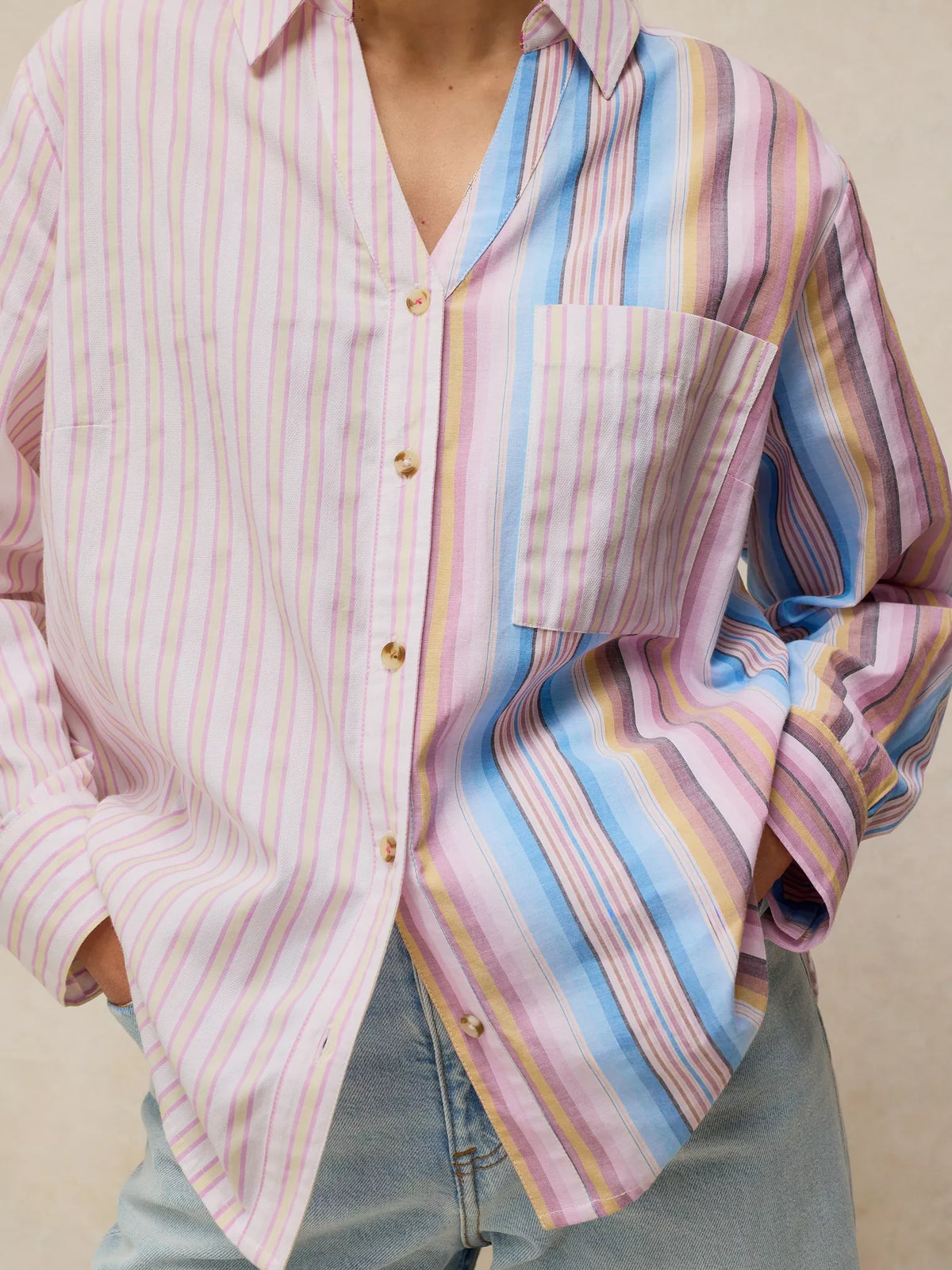 Saffie Mixed Stripe Shirt