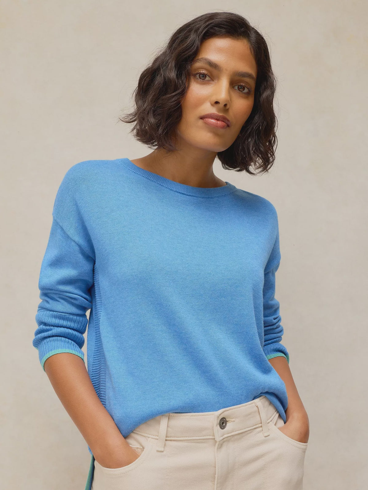 Olive Cotton Jumper