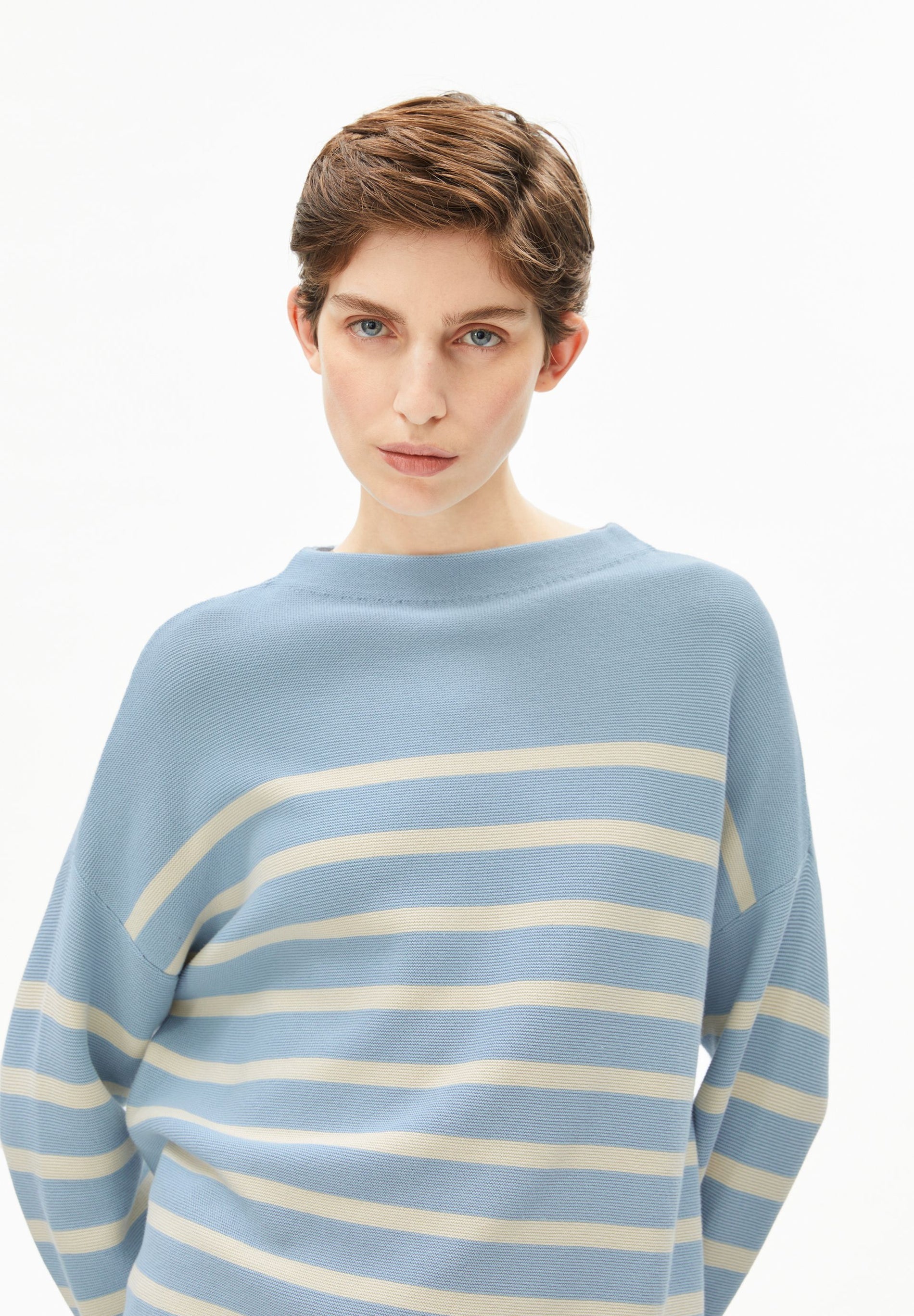 Merinaa Stripes Knit Sweater