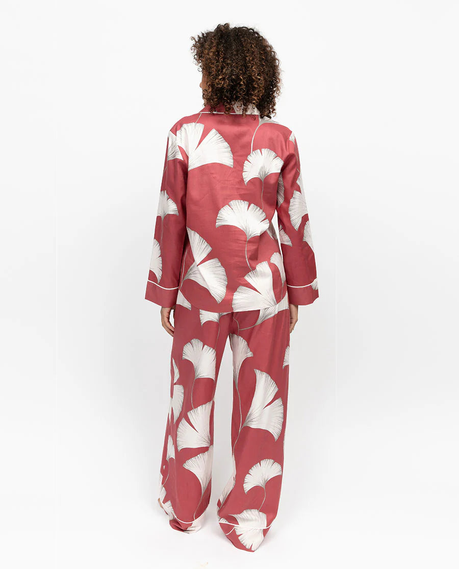 Josie Leaf Print Pajama Set