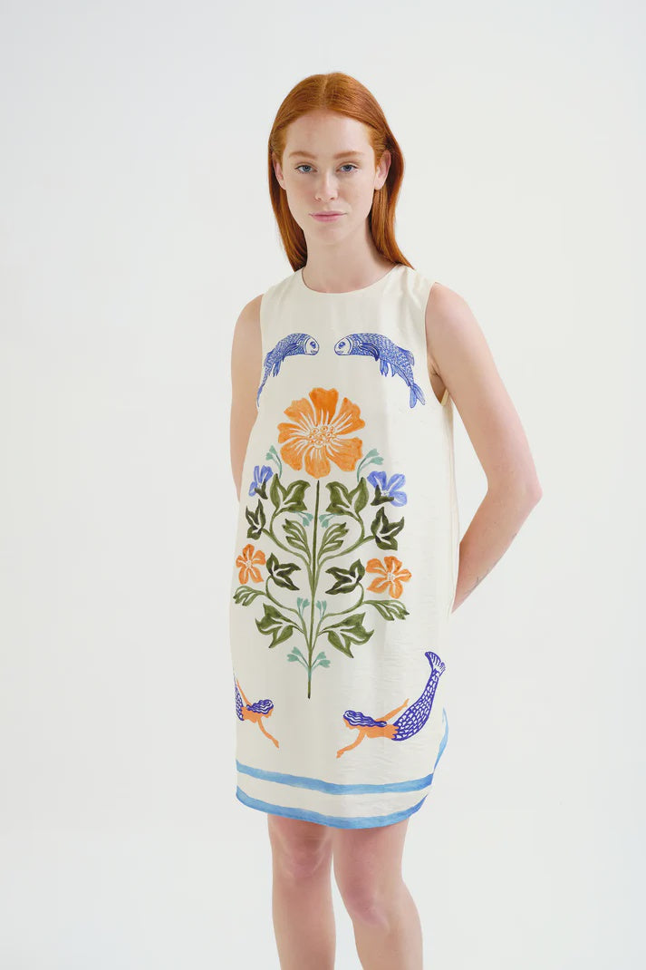 Palm & Memaid Short Dress