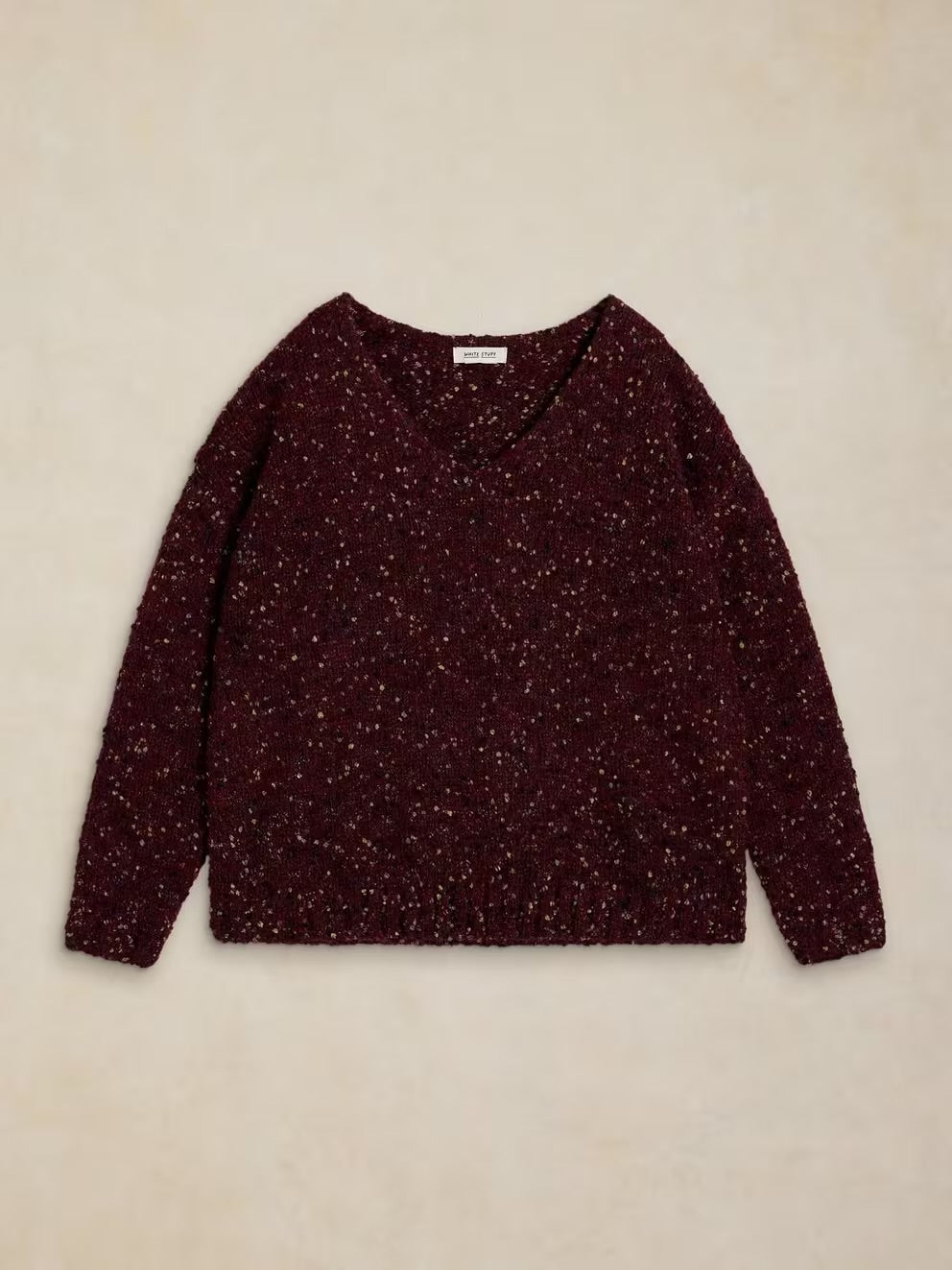 Textured V-Neck Jumper