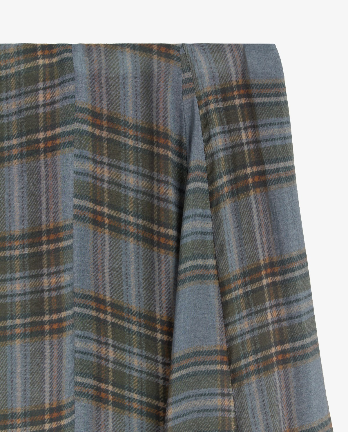 Check-Print Skirt