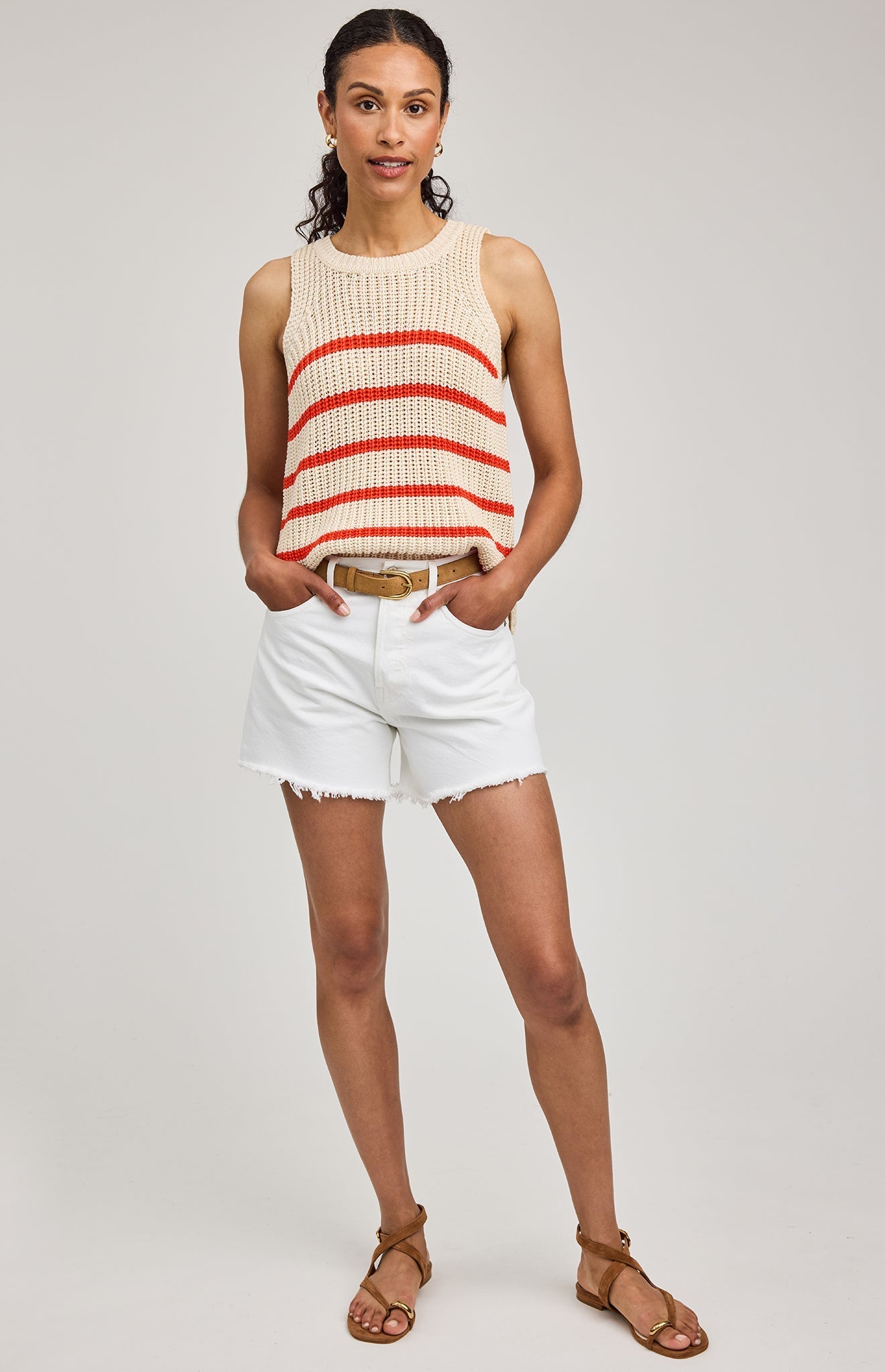Andrea Stripe Knit Tank