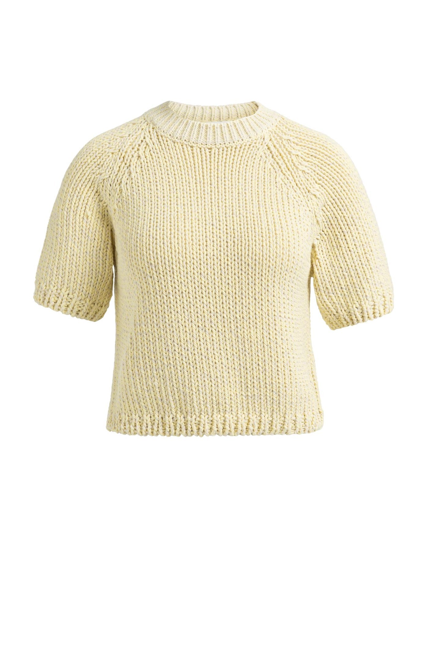 Chunky Knit Sweater with Short Sleeve