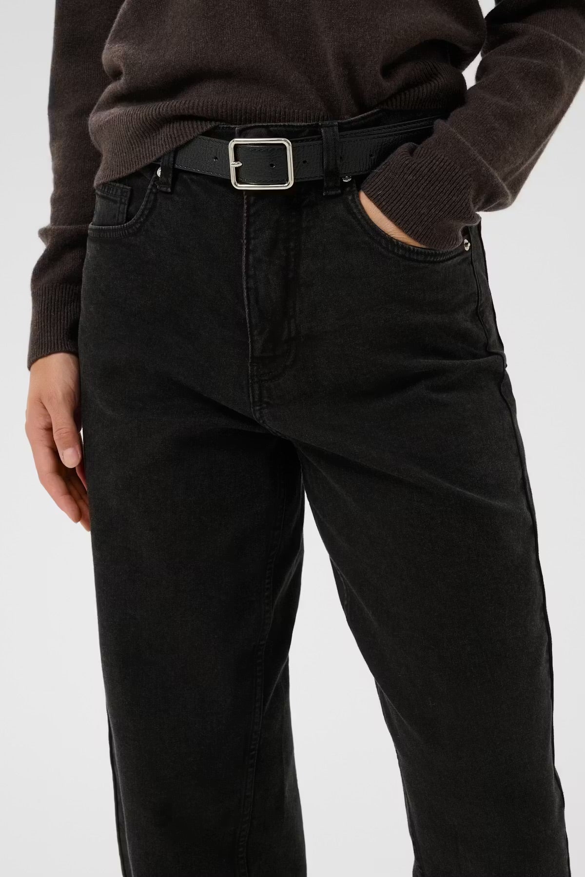 Adelena Black Jeans