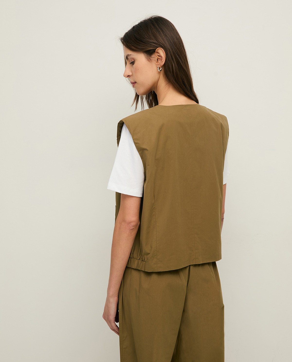 Poplin Vest with Pockets