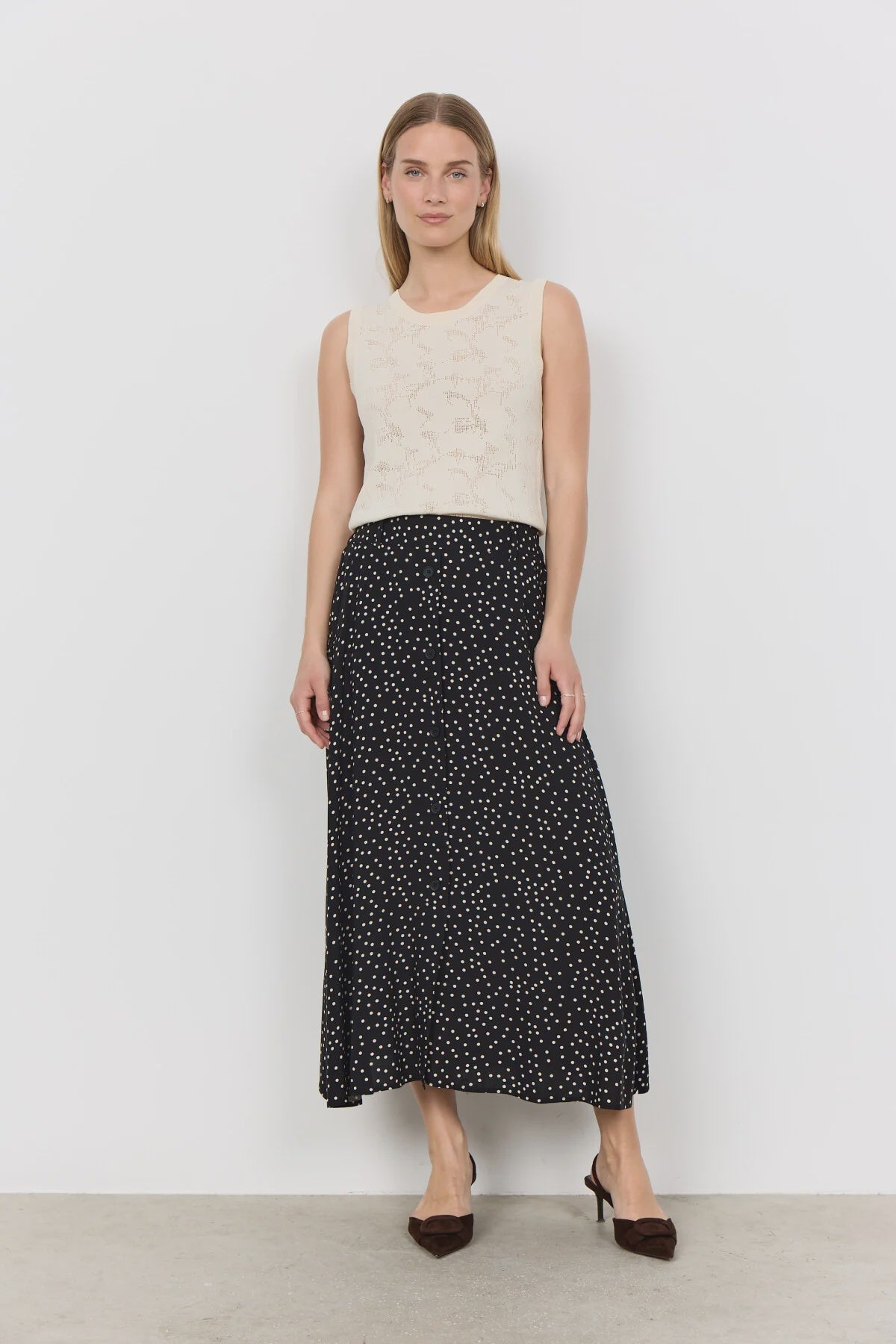 Gilda Polka Dot Skirt
