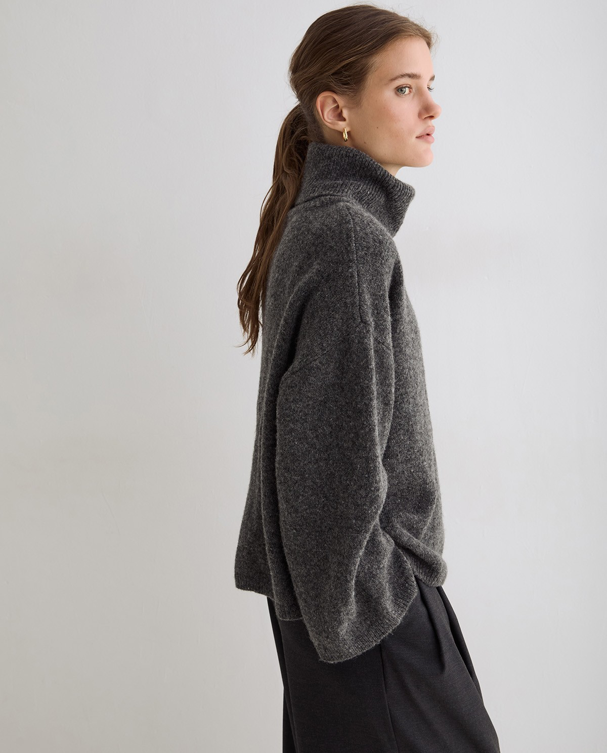 Oversize Sweater With Turtleneck