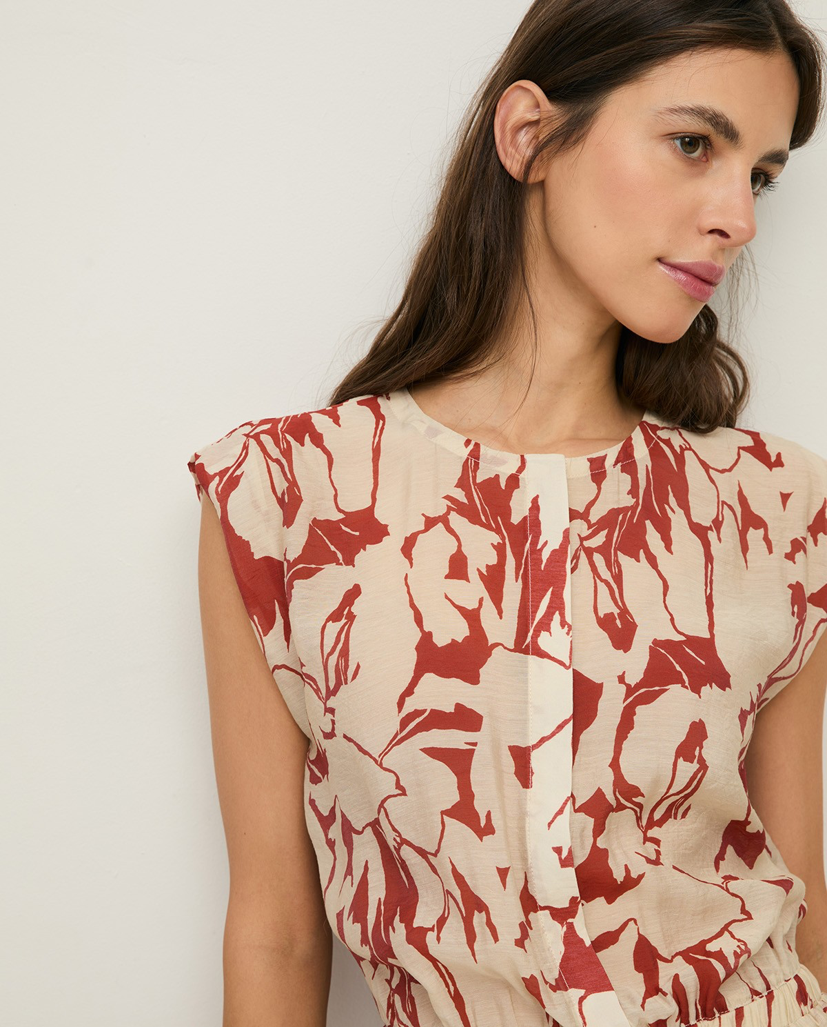 Flowy Floral Chiffon Dress