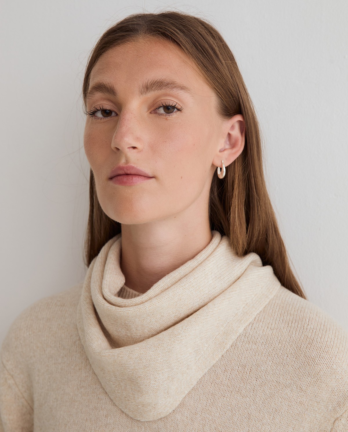 Scarf-Detail Sweater