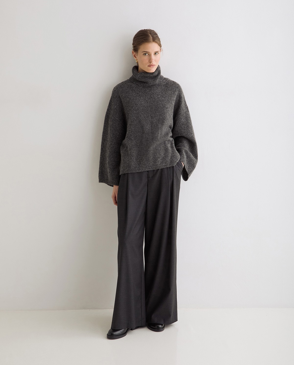 Oversize Sweater With Turtleneck