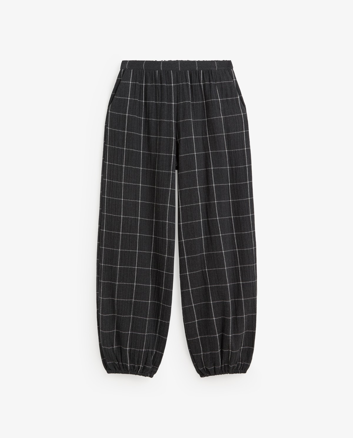 Check Balloon Trousers