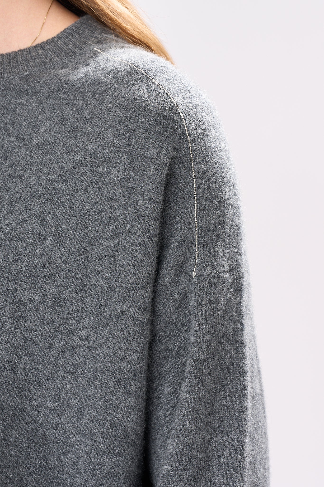 Silver Lining Cashmere Crew