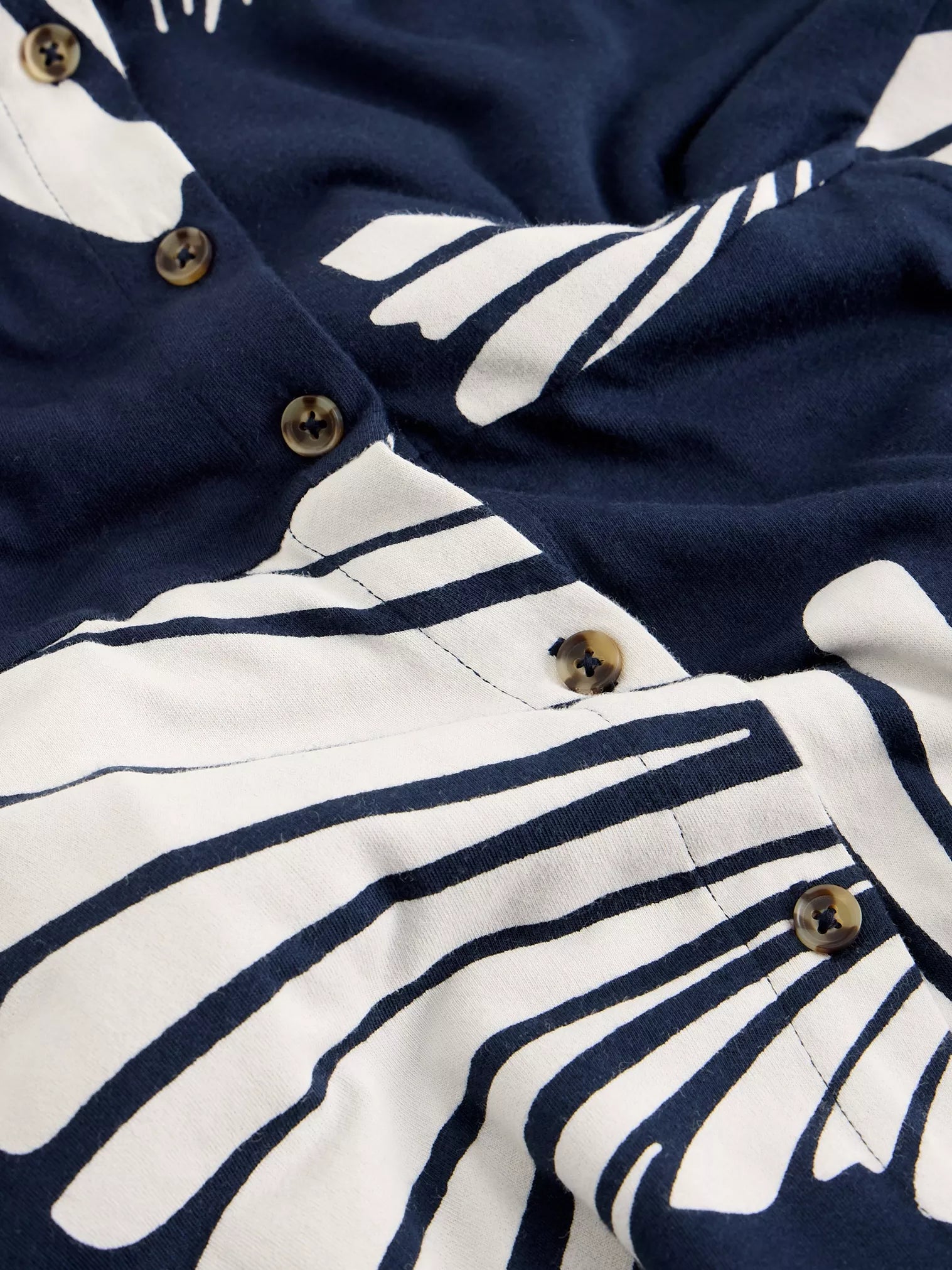 Rua Jersey Navy Shirt Dress