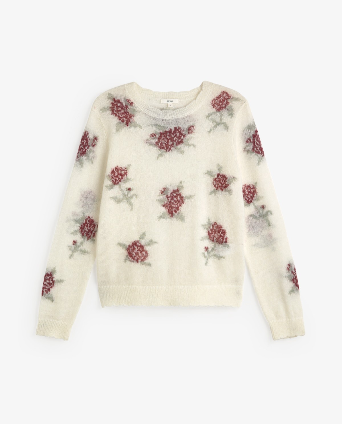Jacquard Floral Sweater